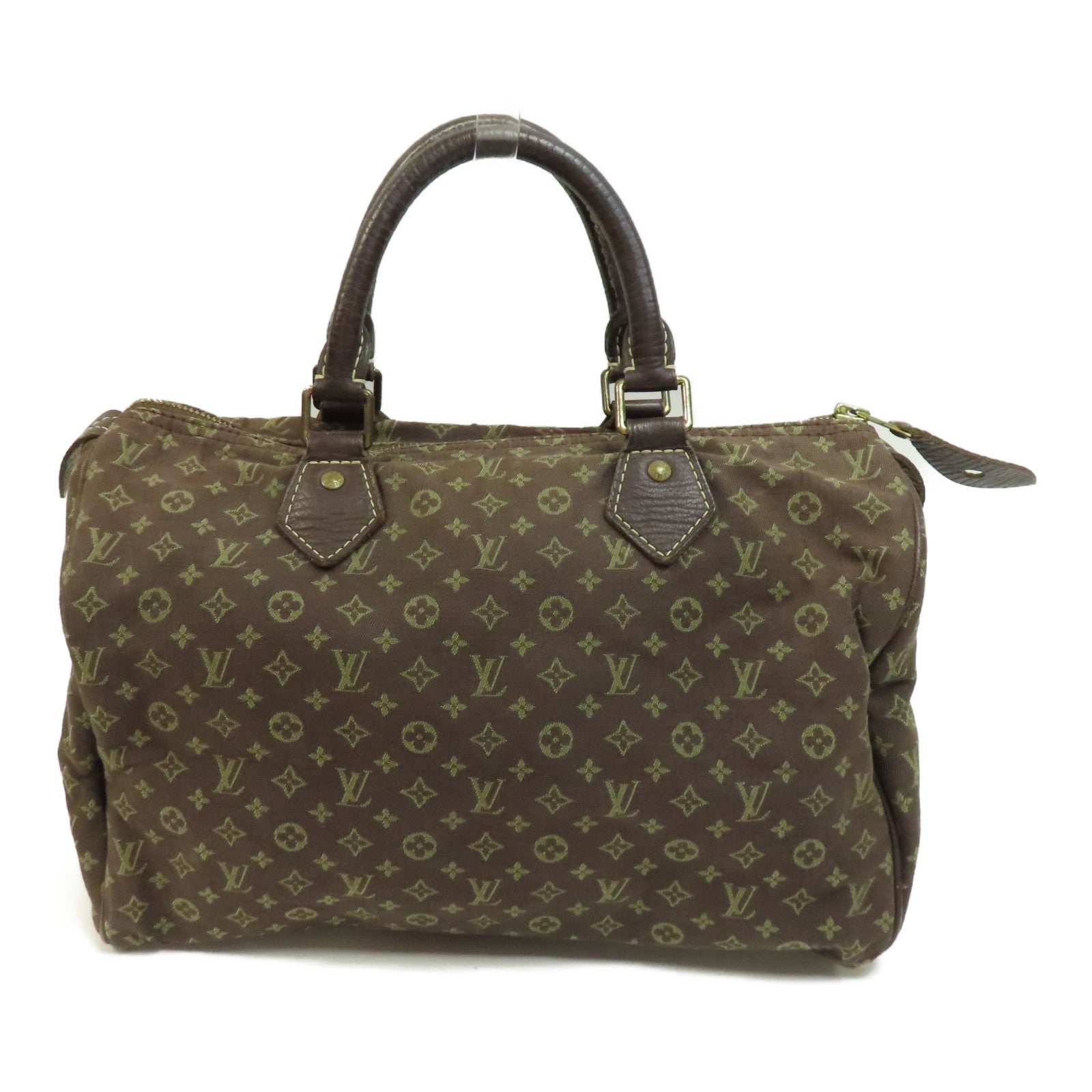 LOUIS VUITTON 【激減優惠】Monogram Mini Speedy 30金扣手挽袋啡色