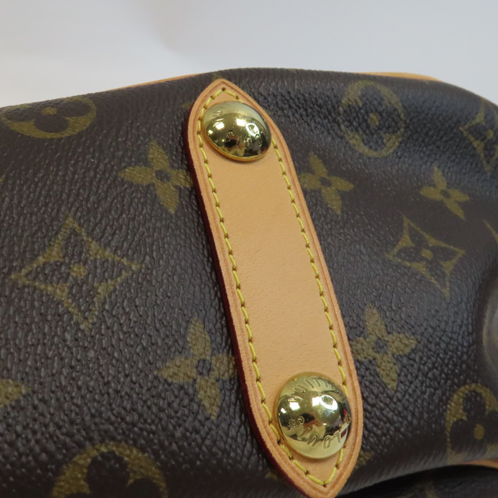 LOUIS VUITTON Monogram Galliera PM金扣肩背袋啡色