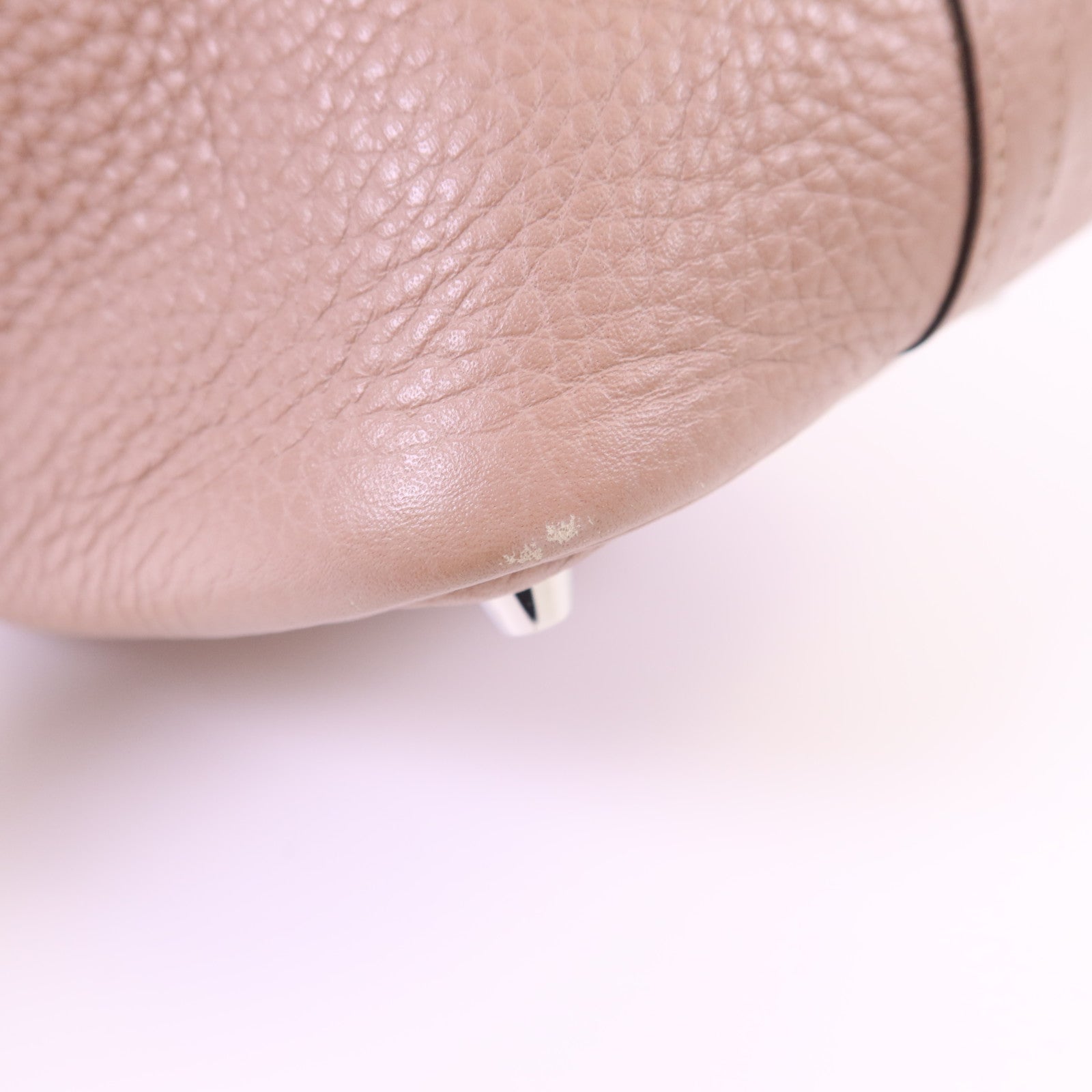 HERMES Clemence皮革Picotin PM銀扣手挽袋Glycine