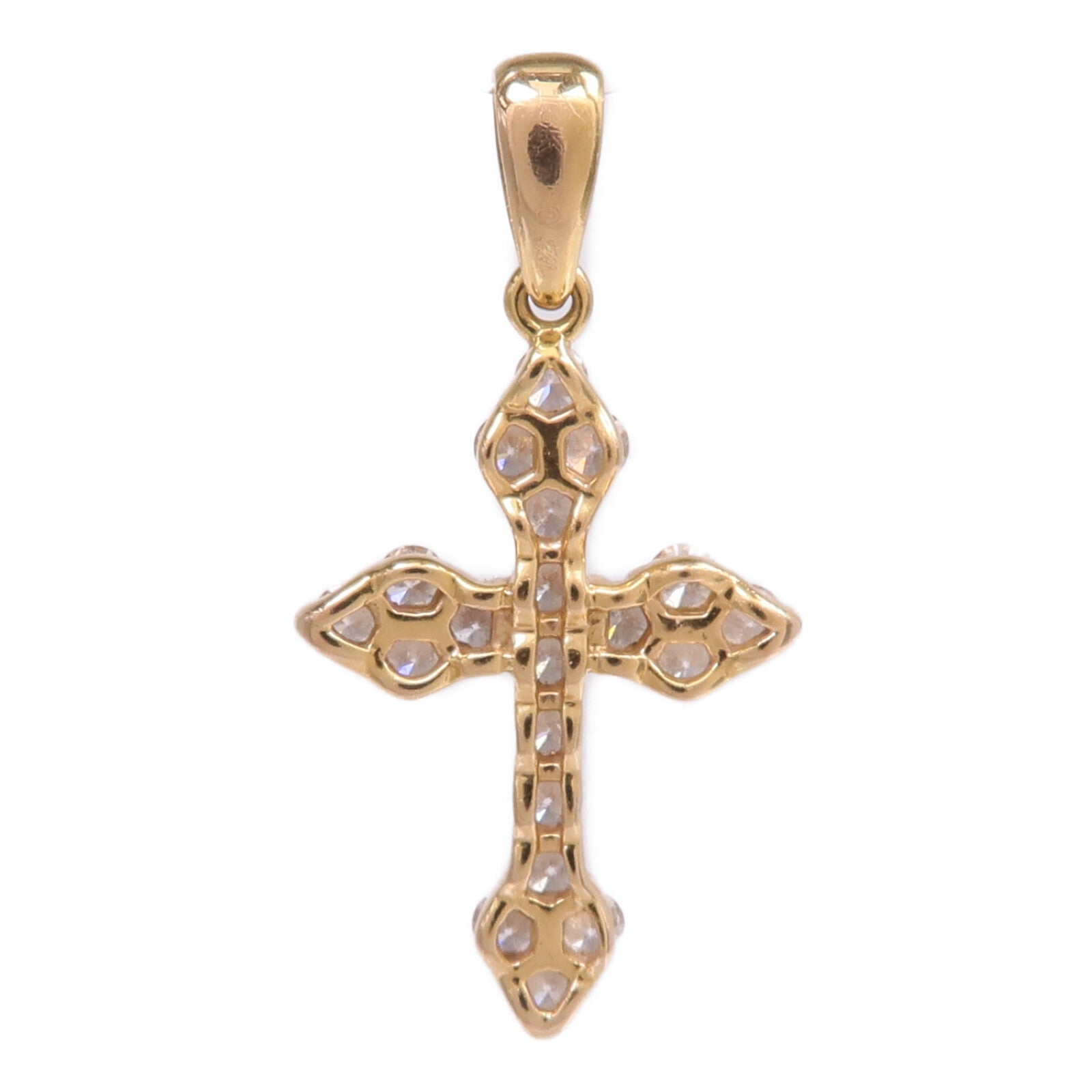 JEWELRY 【激減優惠】18K黃金Diamond Top鑽石吊墜