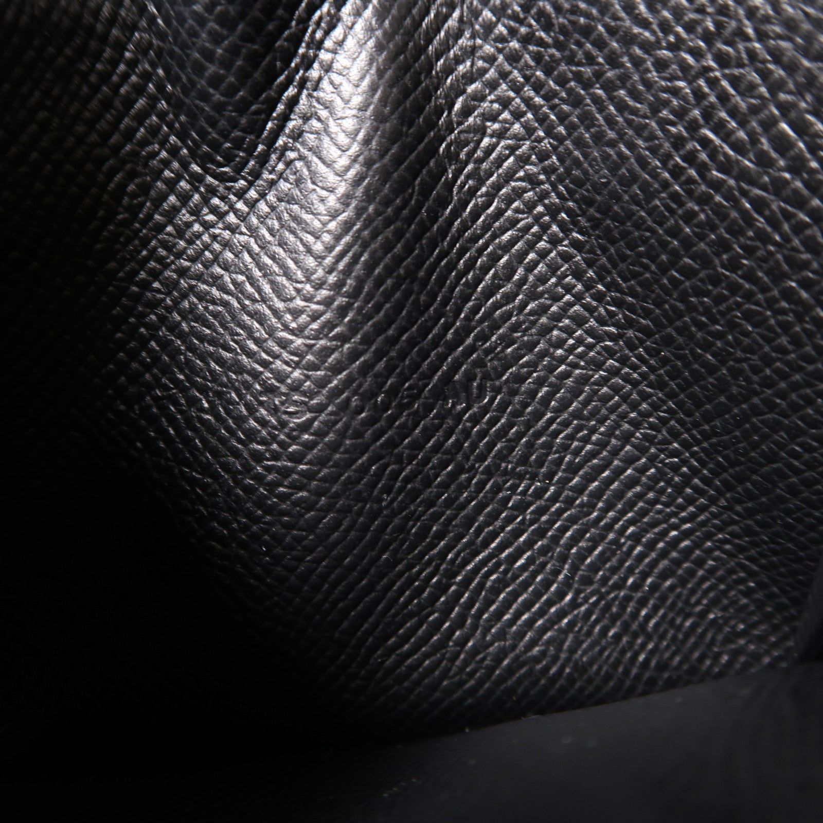 HERMES Epsom皮革Kelly Pocket金扣錢包Noir/黑色
