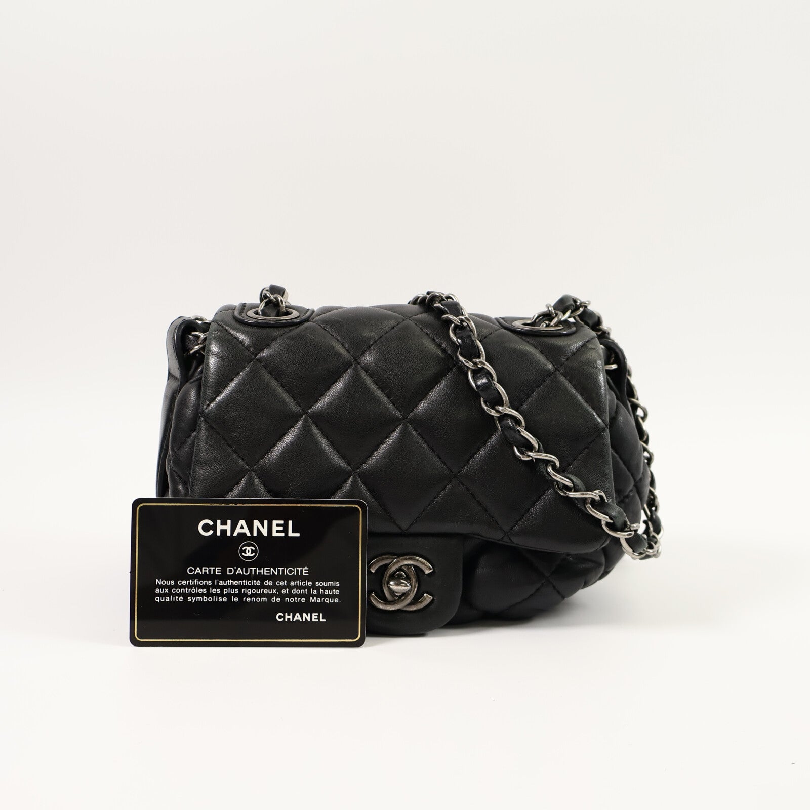 CHANEL 羊皮皮革Shouder Bag鏈帶肩背袋