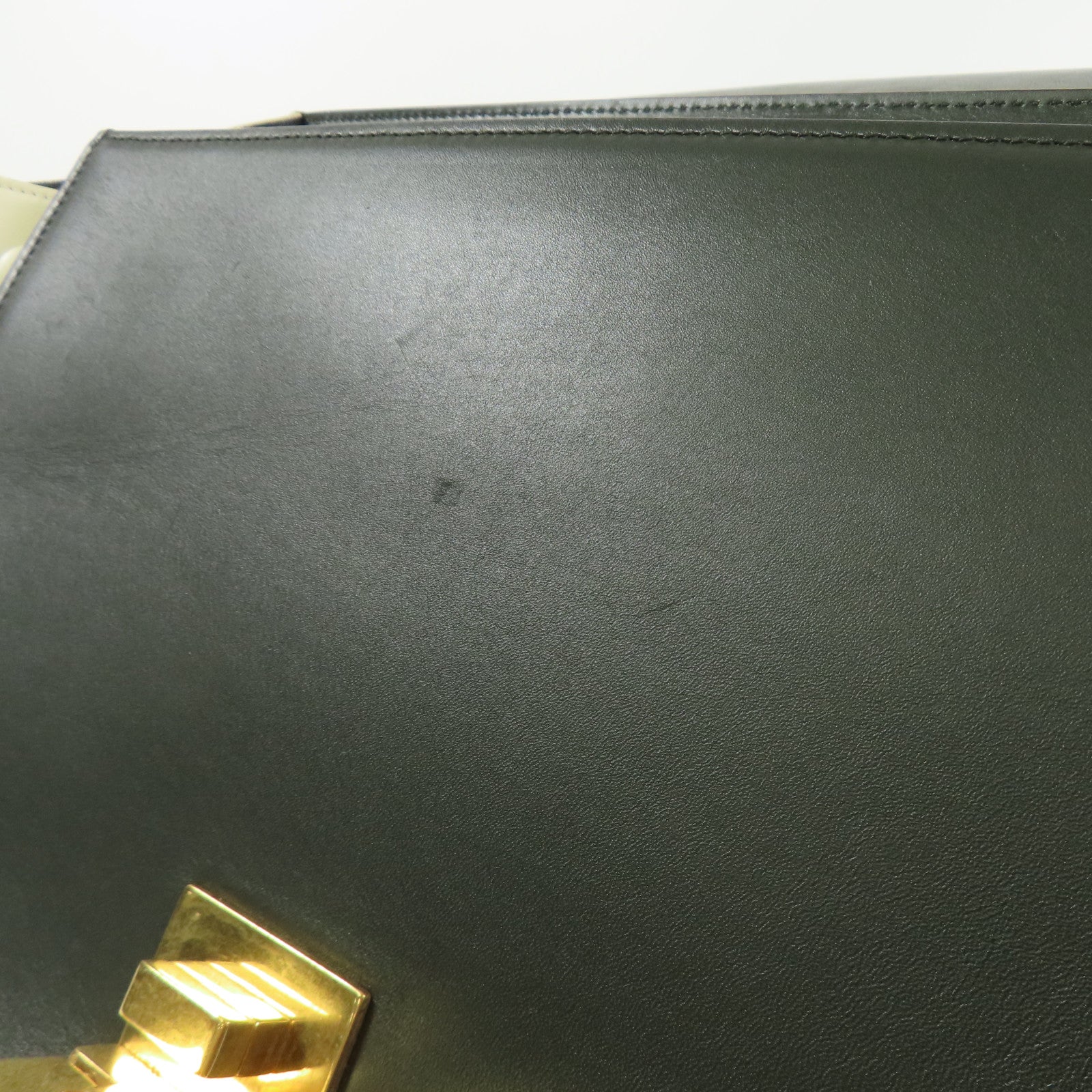 CELINE 牛皮皮革Trapeze金扣手挽肩背兩用袋