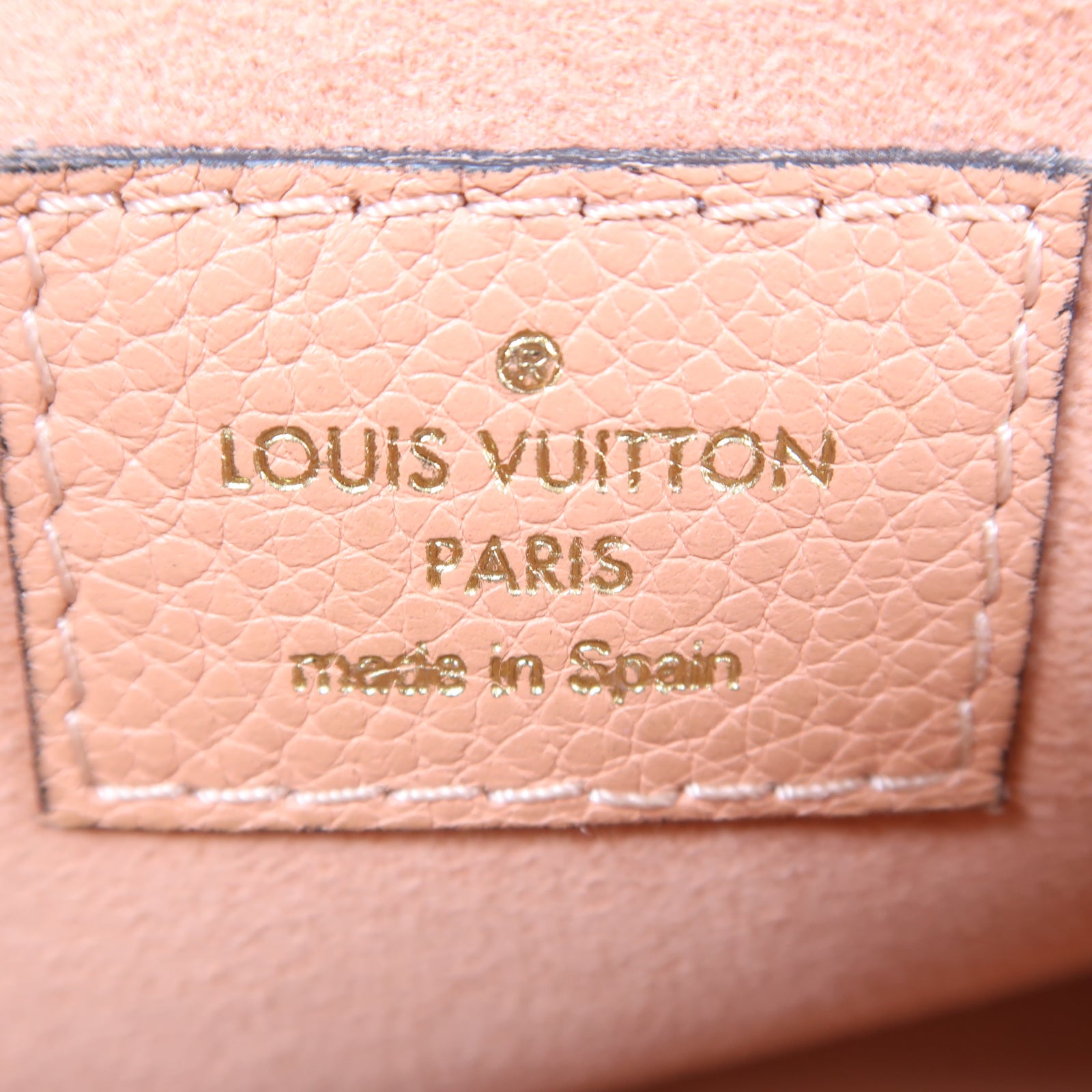 LOUIS VUITTON Monogram Saint Placide金扣鏈帶肩背袋啡色/粉紅色