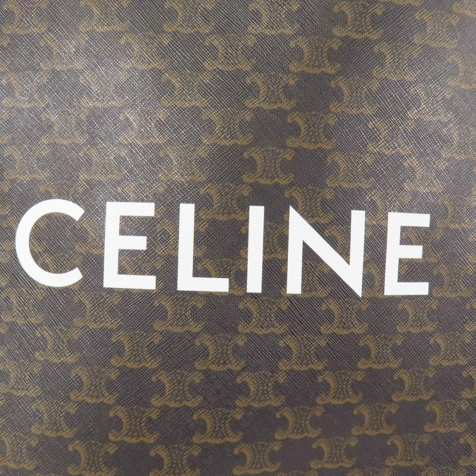 CELINE 塗層帆布Small Cabas Vertical 金扣手挽肩背兩用袋