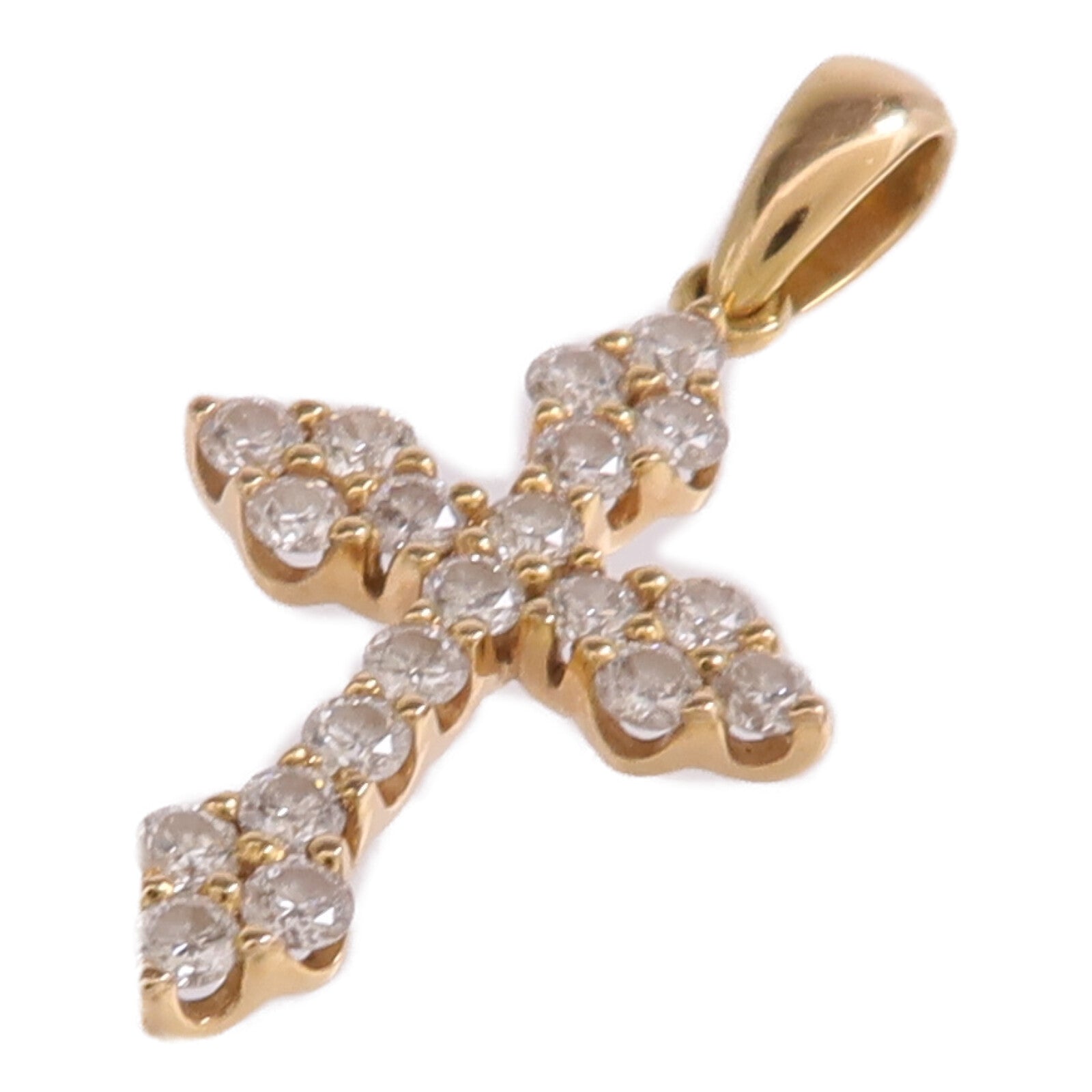 JEWELRY 【激減優惠】18K黃金Diamond Top鑽石吊墜