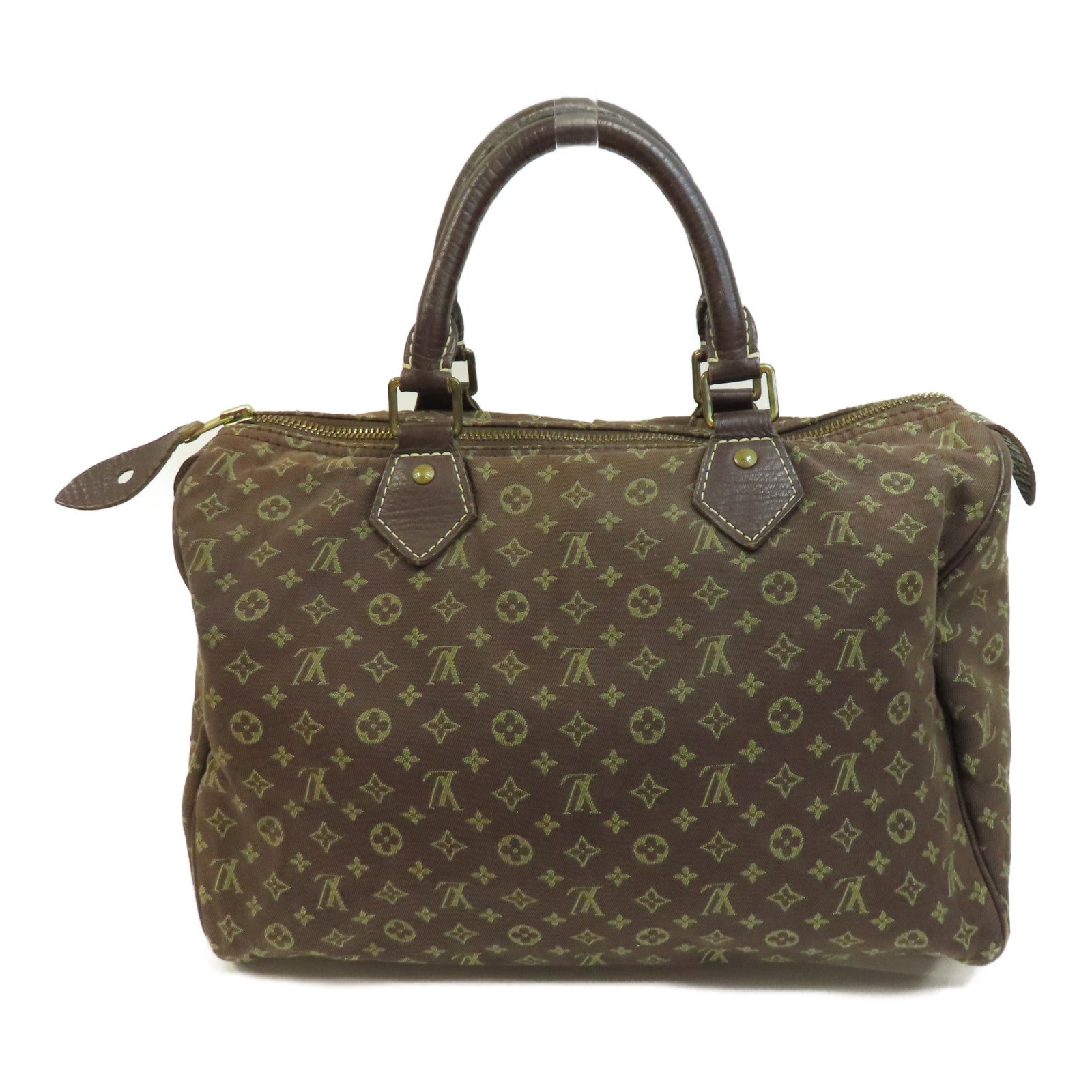 LOUIS VUITTON 【激減優惠】Monogram Mini Speedy 30金扣手挽袋啡色