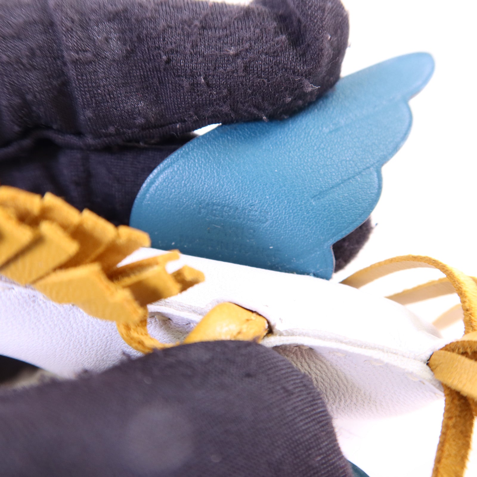 HERMES Milo/Swift皮革Rodeo Pegase PM掛飾Brume/Sesame/Vert Bosphore