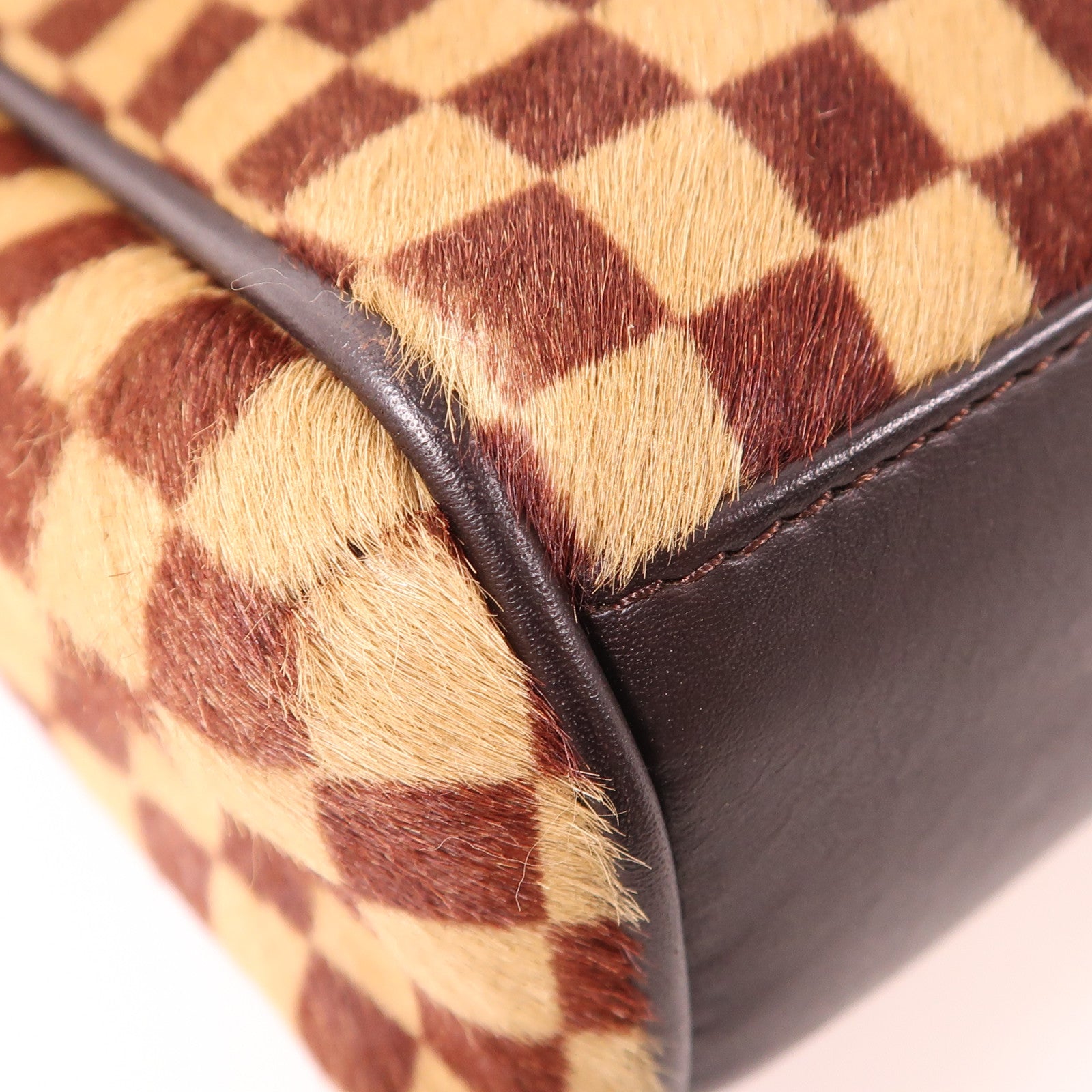 LOUIS VUITTON 【激減優惠】Damier Sauvage Lionne金扣手挽袋