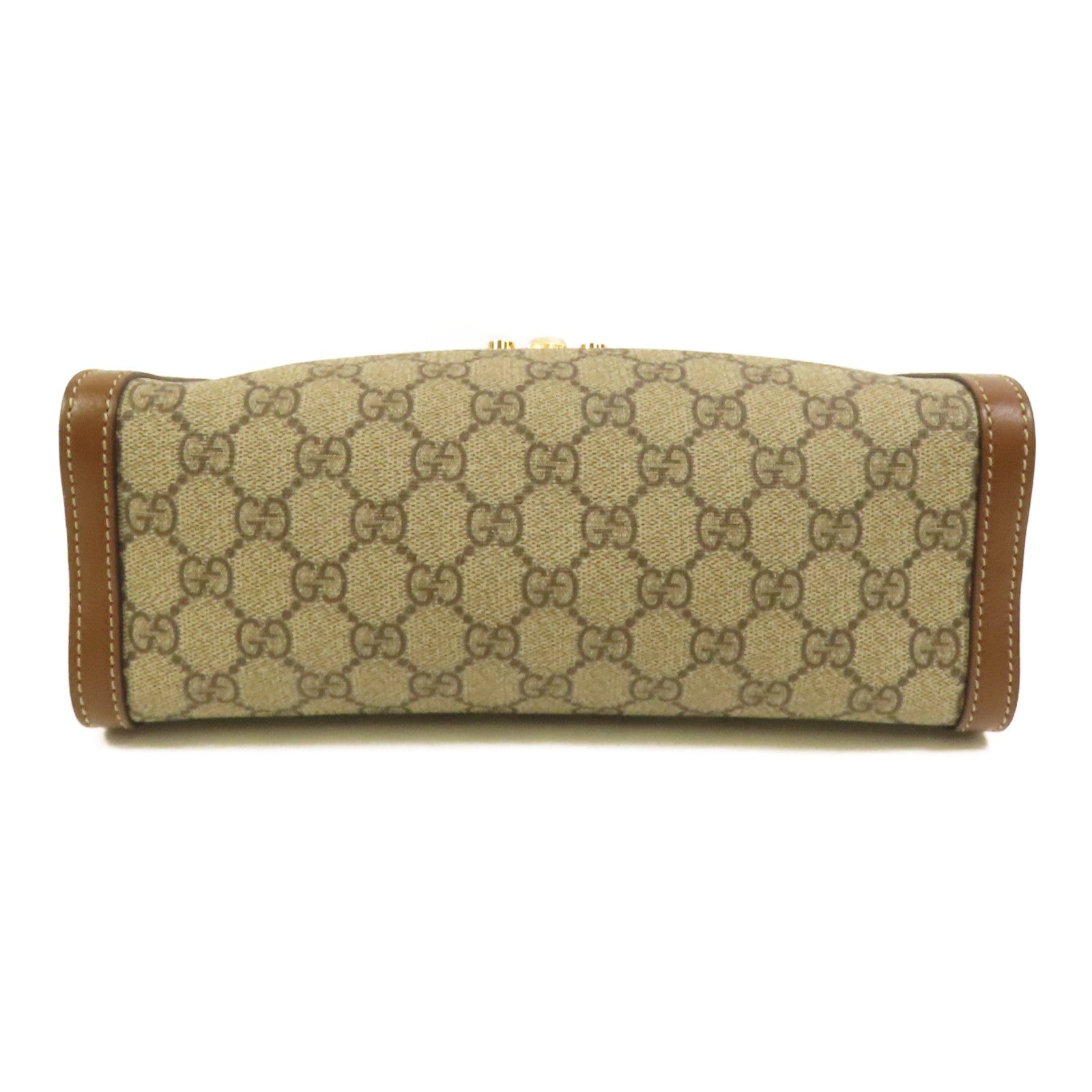 GUCCI 塗層帆布Padlock GG Small金扣鏈帶肩背袋