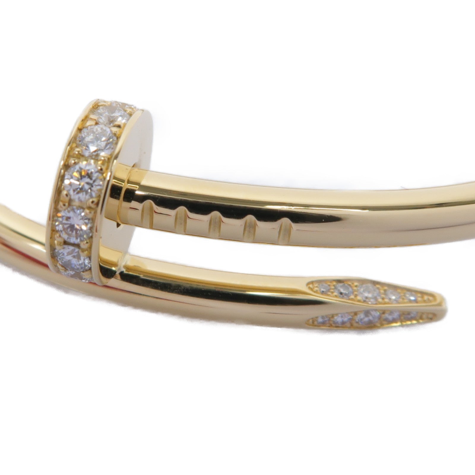 CARTIER 【激減優惠】18K黃金Juste Un Clou Bangle手鐲金色Cartier#15