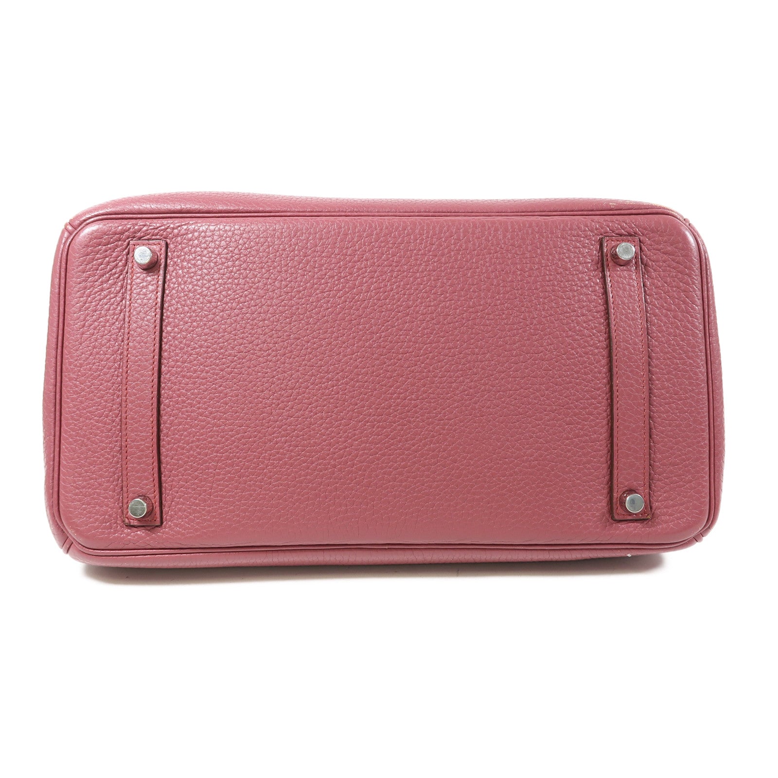 HERMES Togo皮革Birkin 35銀扣手挽袋Bois De Rose粉紅色