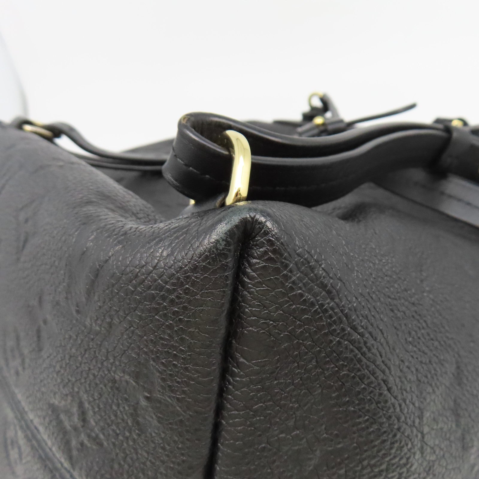 LOUIS VUITTON Monogram Empreinte Montsouris Backpack金扣背包黑色
