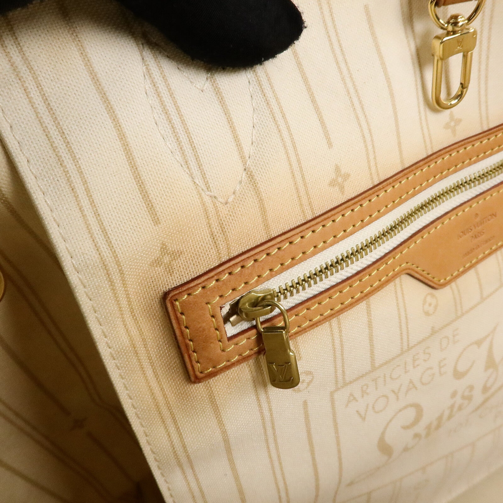 LOUIS VUITTON Damier Neverfull MM手挽袋