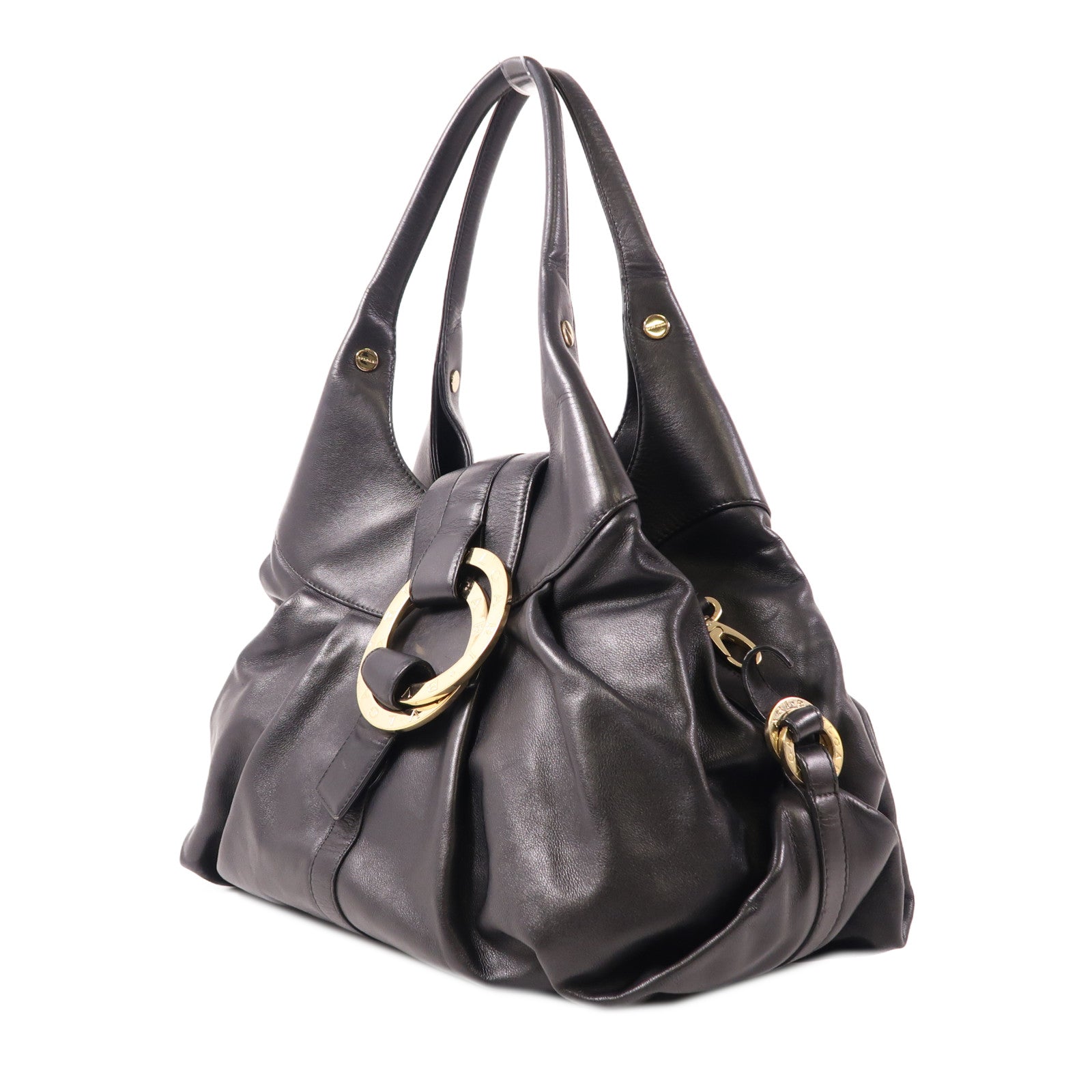 BVLGARI 牛皮皮革Shoulder Bag金扣肩背袋