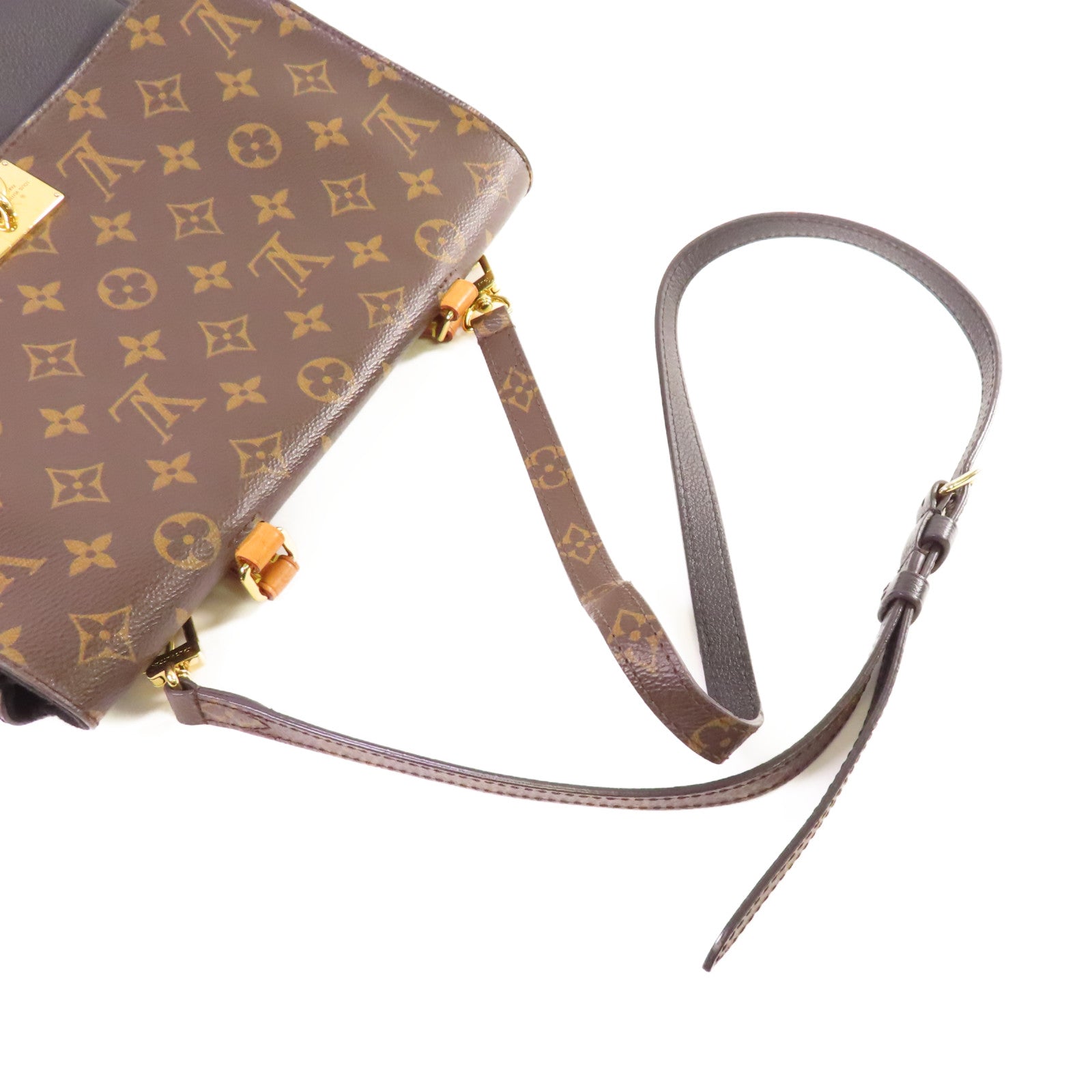 LOUIS VUITTON 【激減優惠】Monogram Marignan 2way Shoulder Bag金扣手挽肩背兩用袋啡色