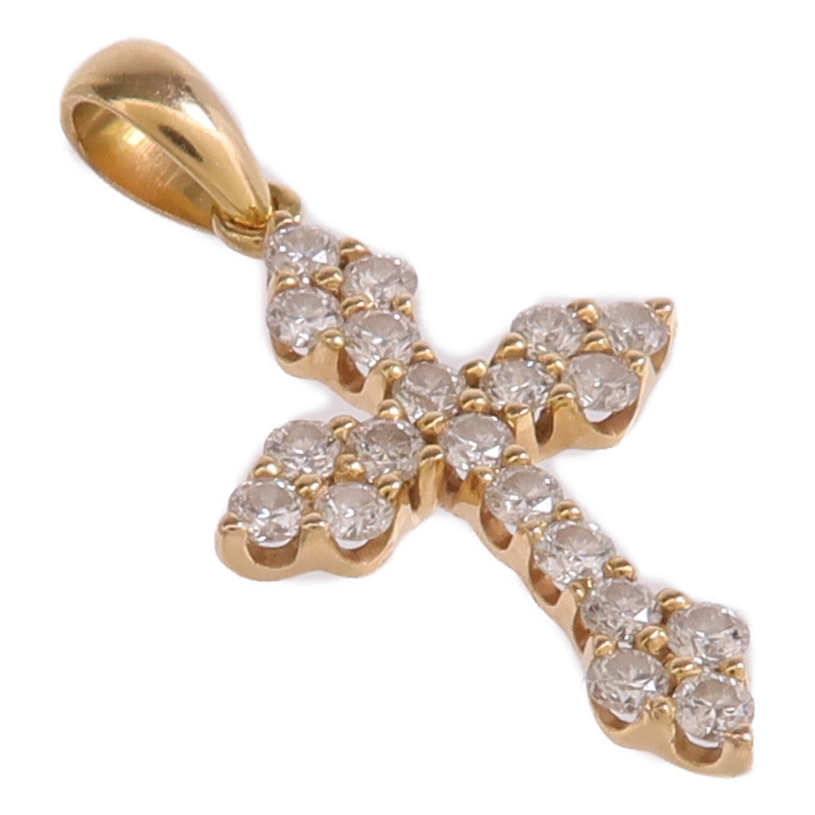 JEWELRY 【激減優惠】18K黃金Diamond Top鑽石吊墜