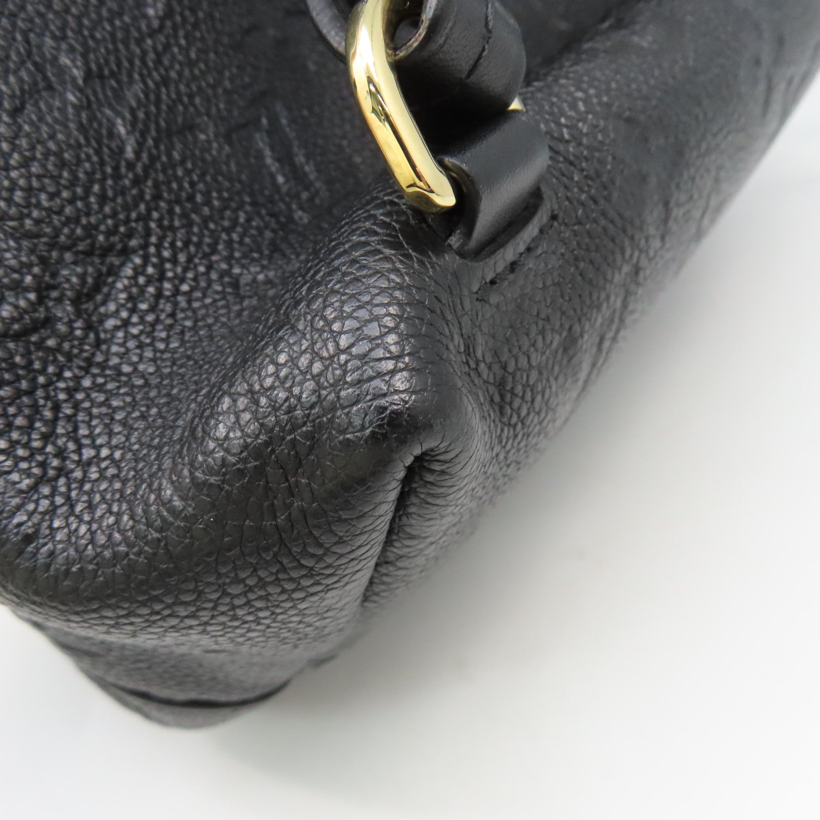 LOUIS VUITTON Monogram Empreinte Montsouris Backpack金扣背包黑色