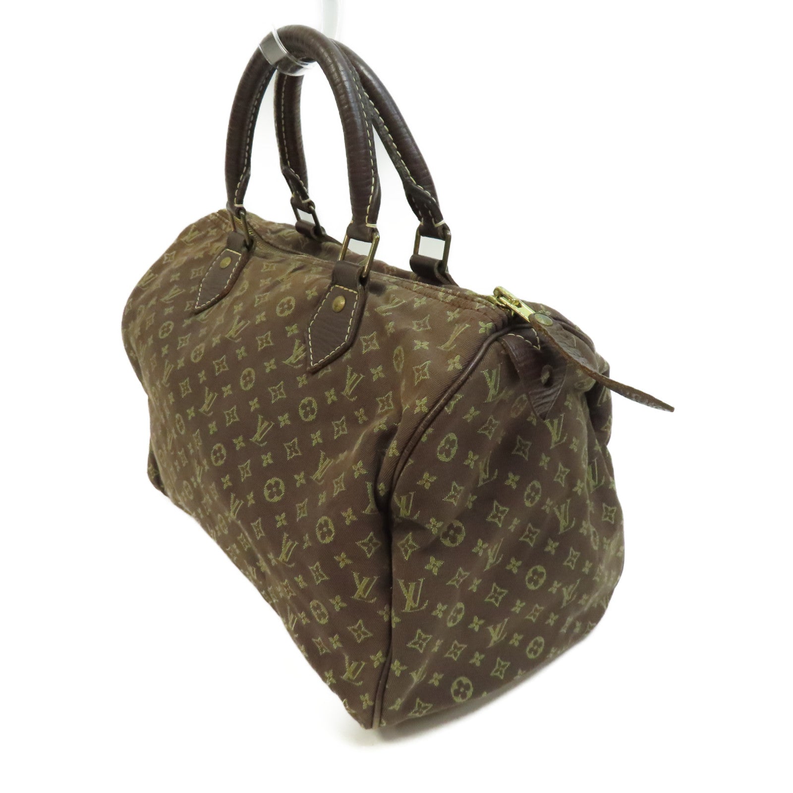 LOUIS VUITTON 【激減優惠】Monogram Mini Speedy 30金扣手挽袋啡色