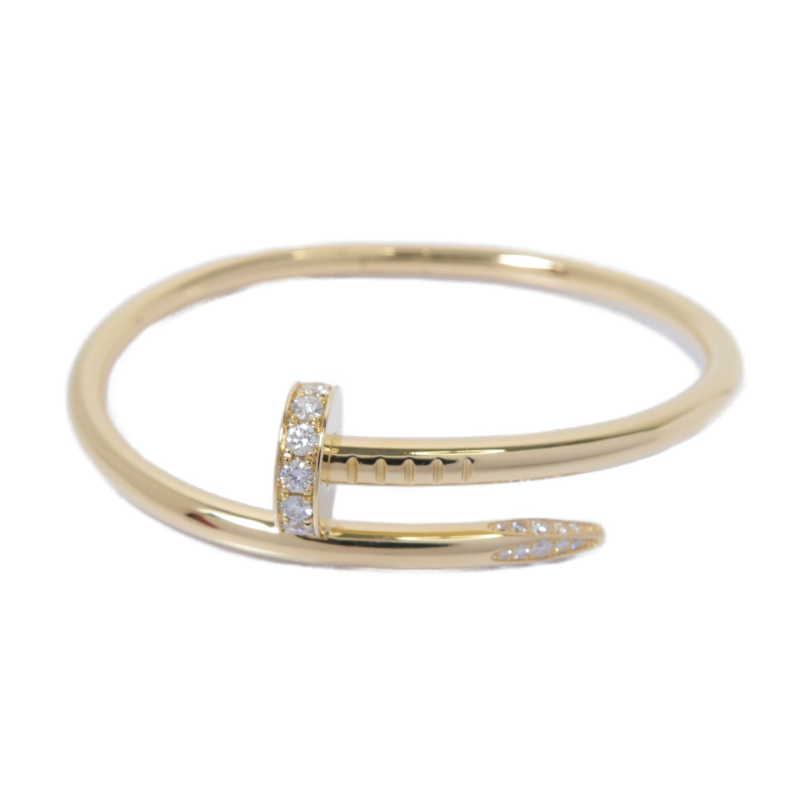 CARTIER 【激減優惠】18K黃金Juste Un Clou Bangle手鐲金色Cartier#15