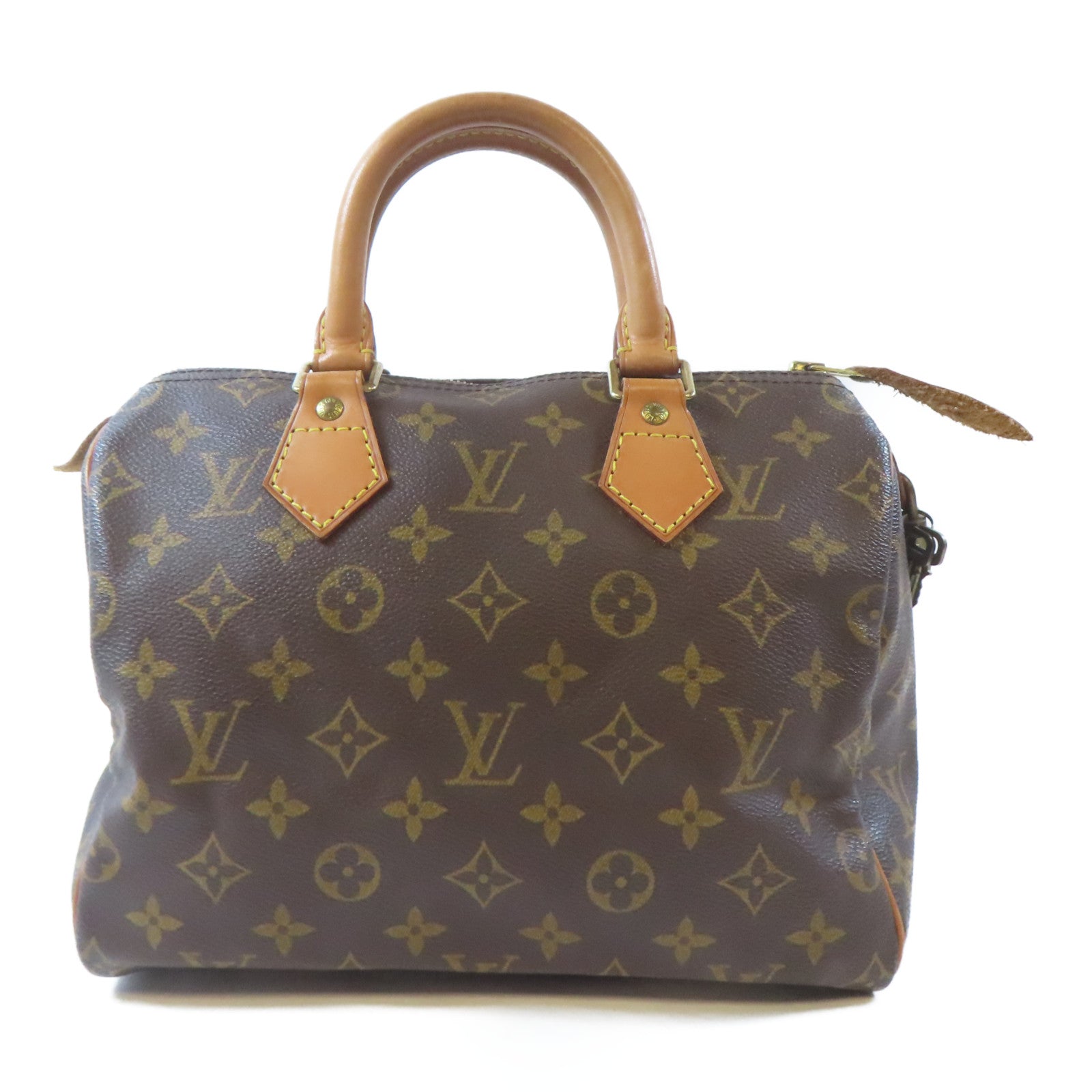 LOUIS VUITTON Monogram Speedy 25金扣手挽袋啡色