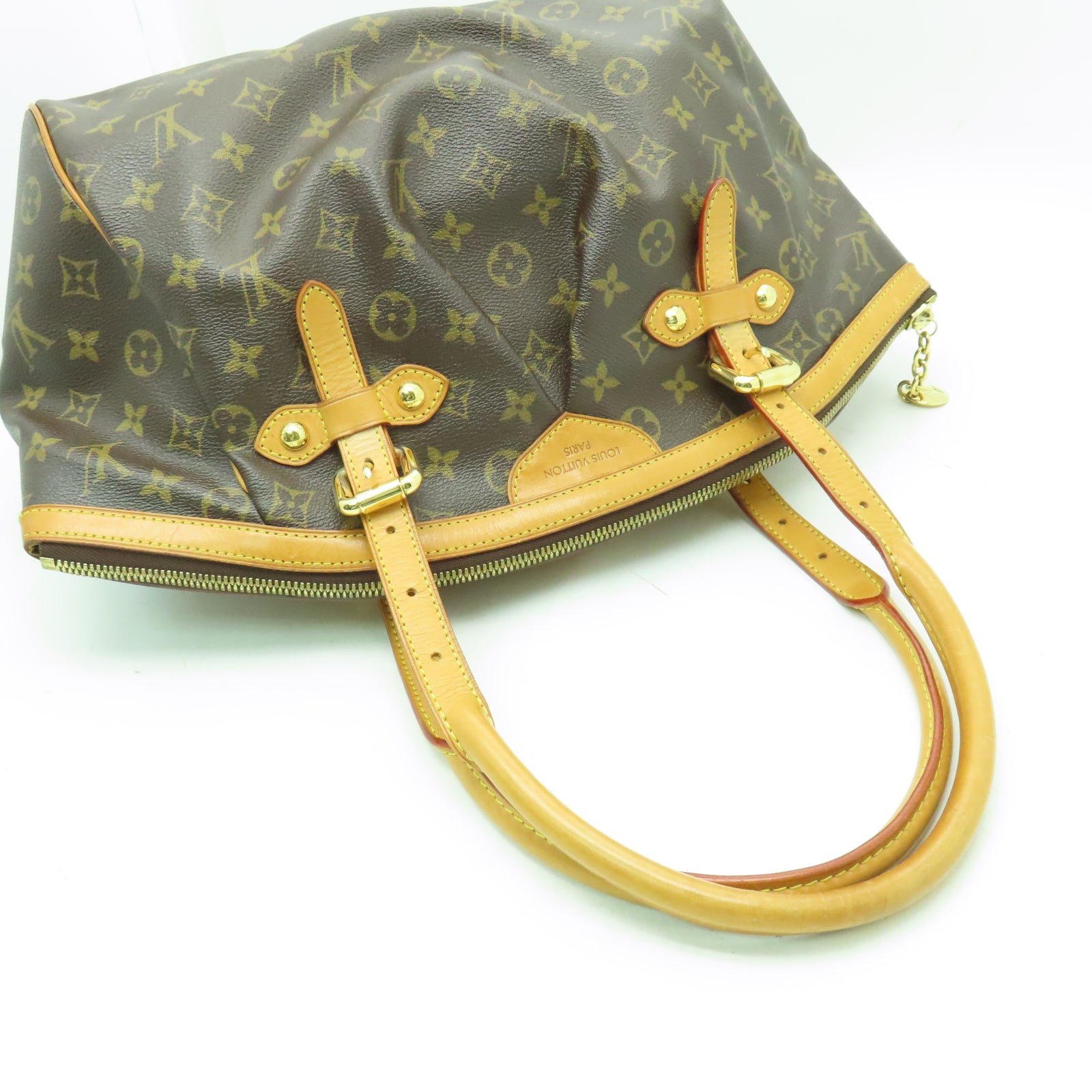 LOUIS VUITTON 【激減優惠】Monogram Tivoli GM金扣手挽袋啡色