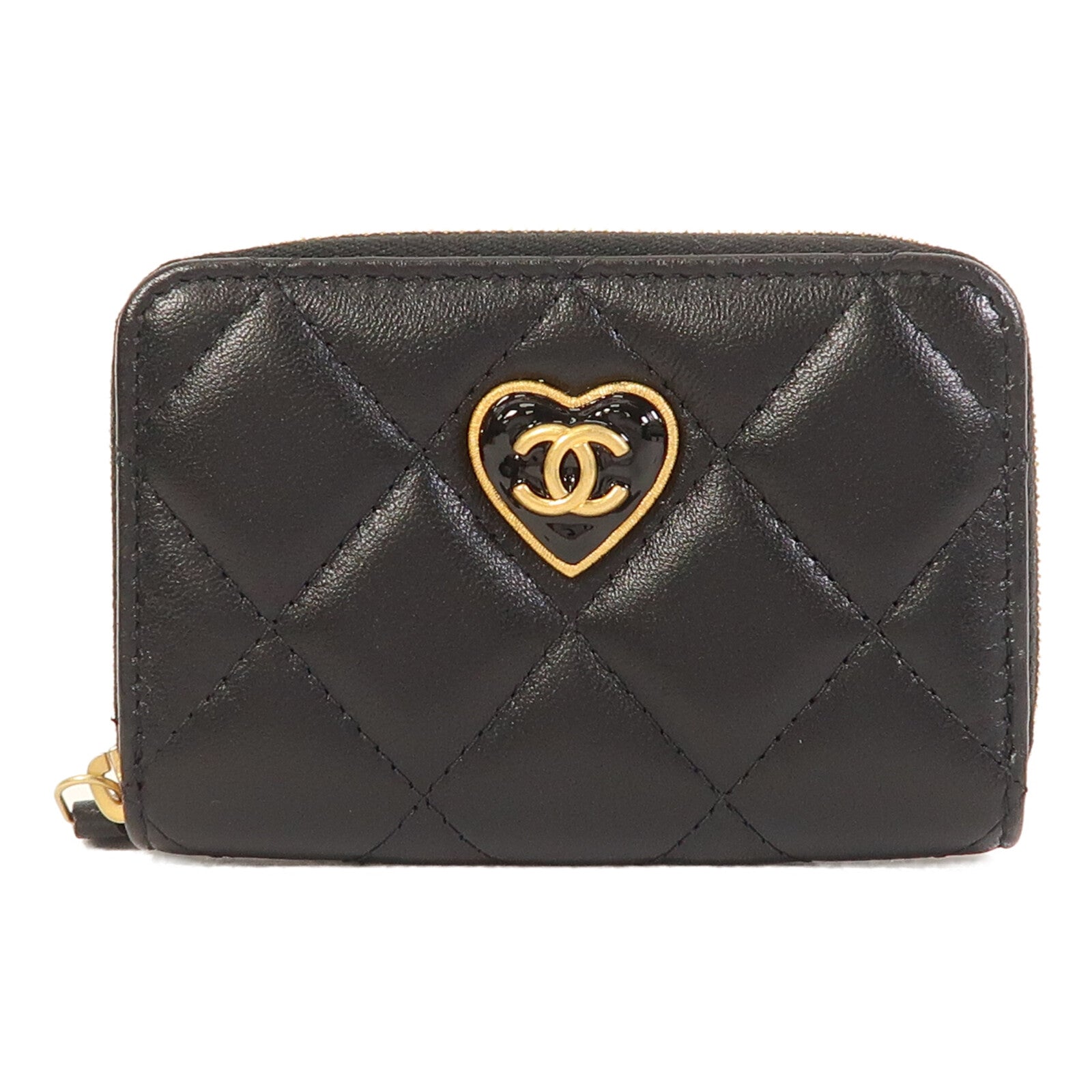 CHANEL 羊皮皮革Card Case金扣卡片套