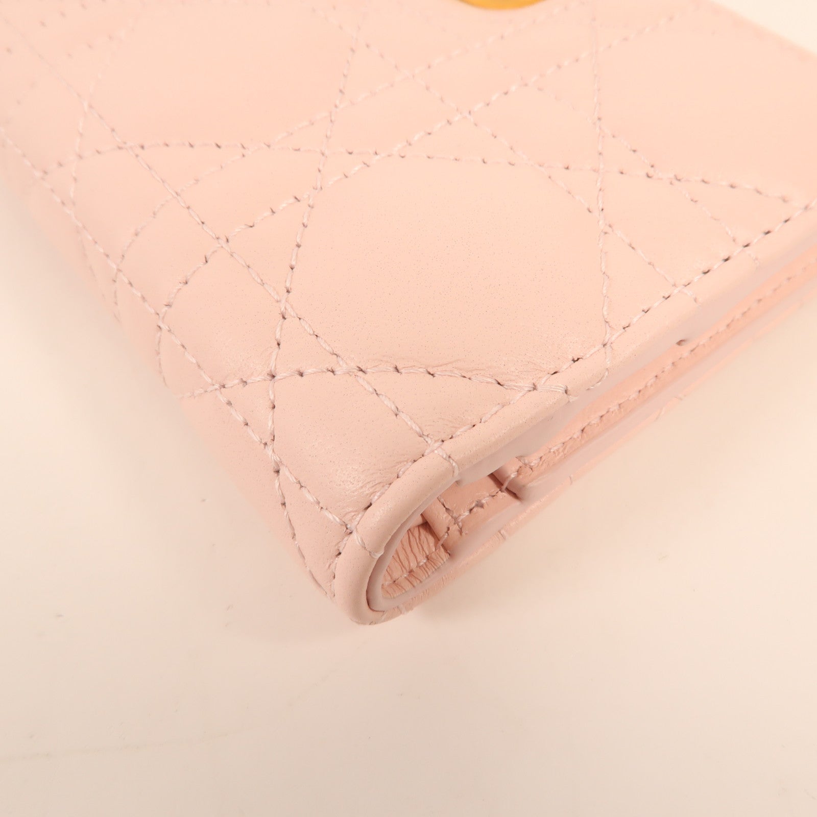 Dior 羊皮皮革Jolie Dahlia金扣錢包