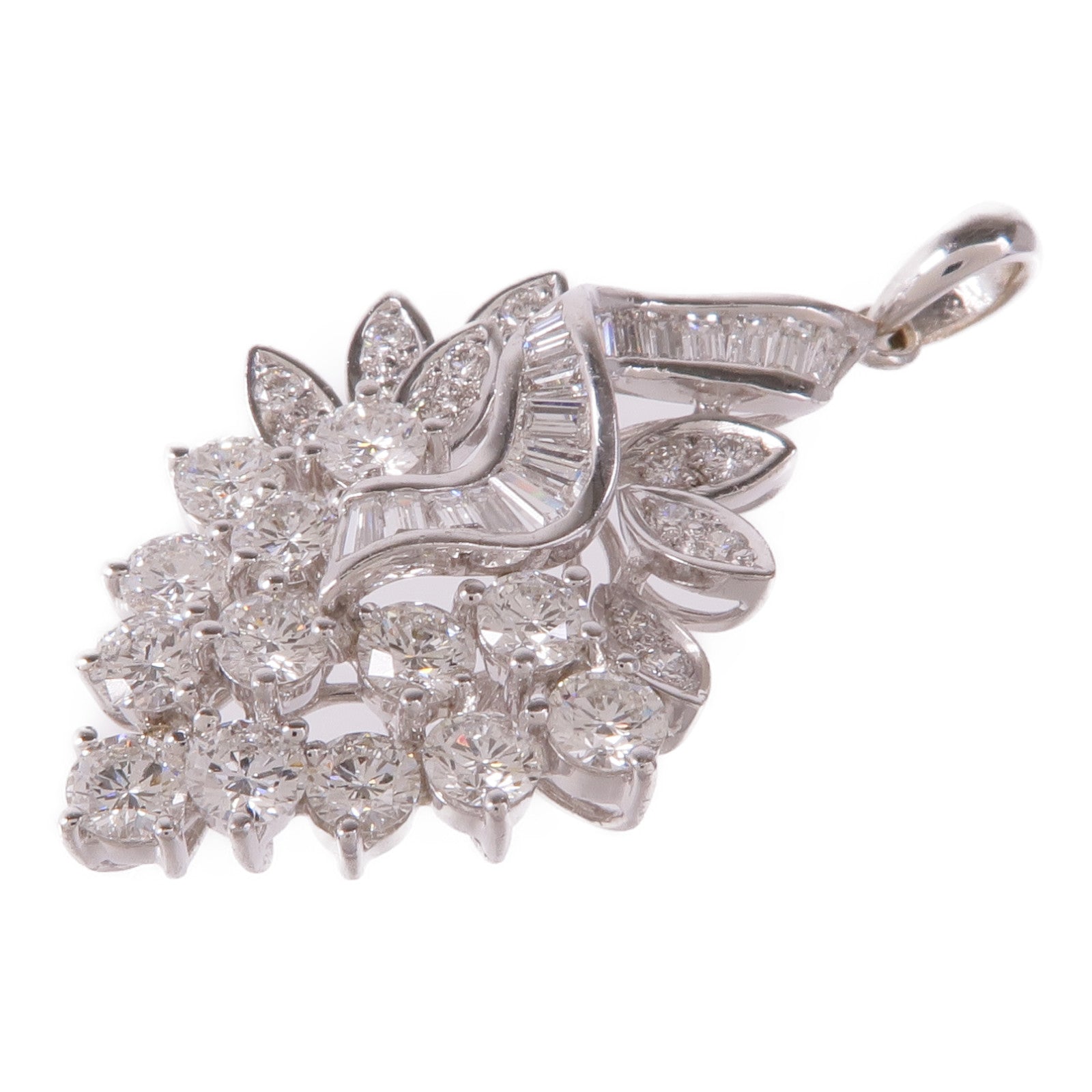 JEWELRY 18K白金Diamond Pendant Top鑽石吊墜