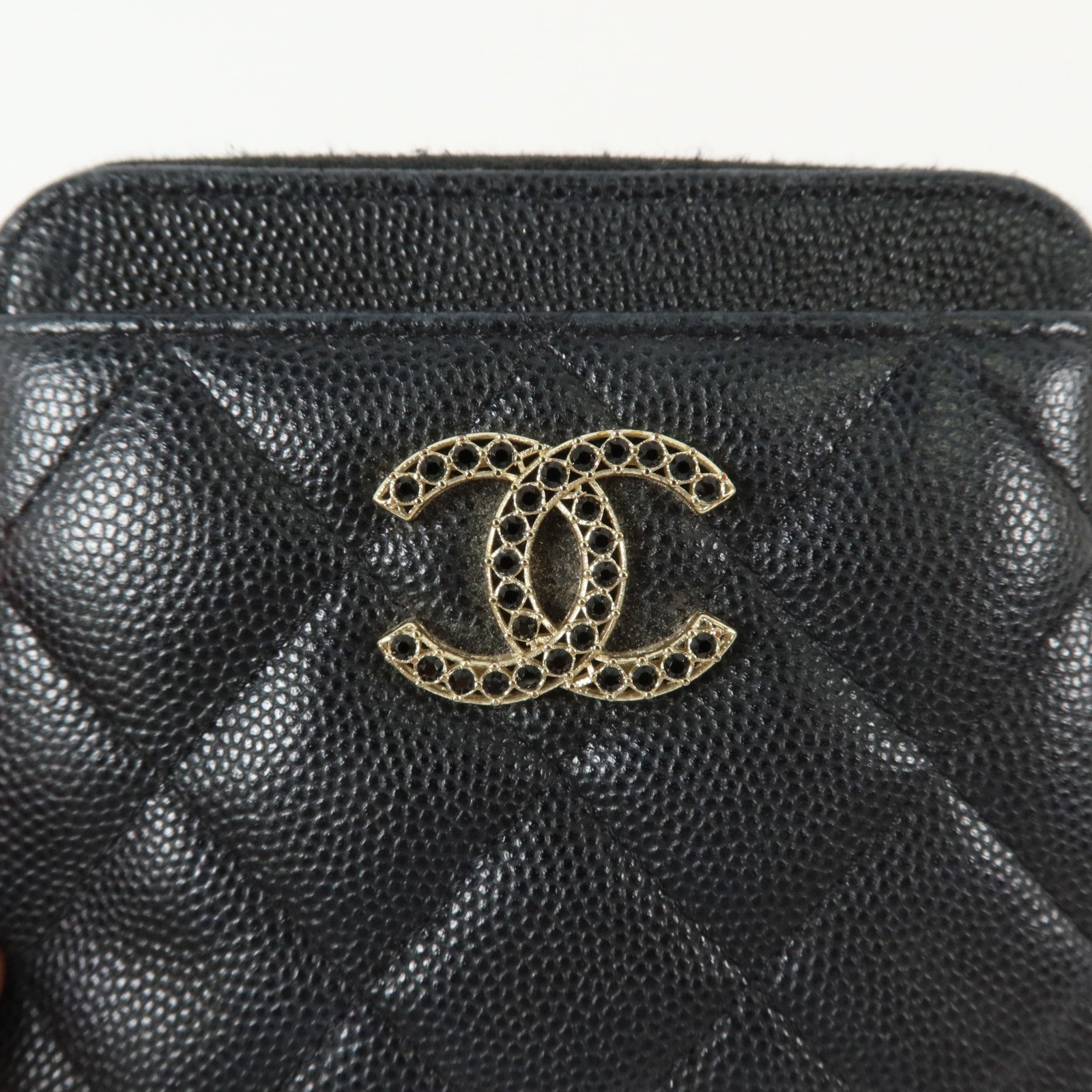 CHANEL 牛皮皮革Zipped Coin Purse金扣零錢包
