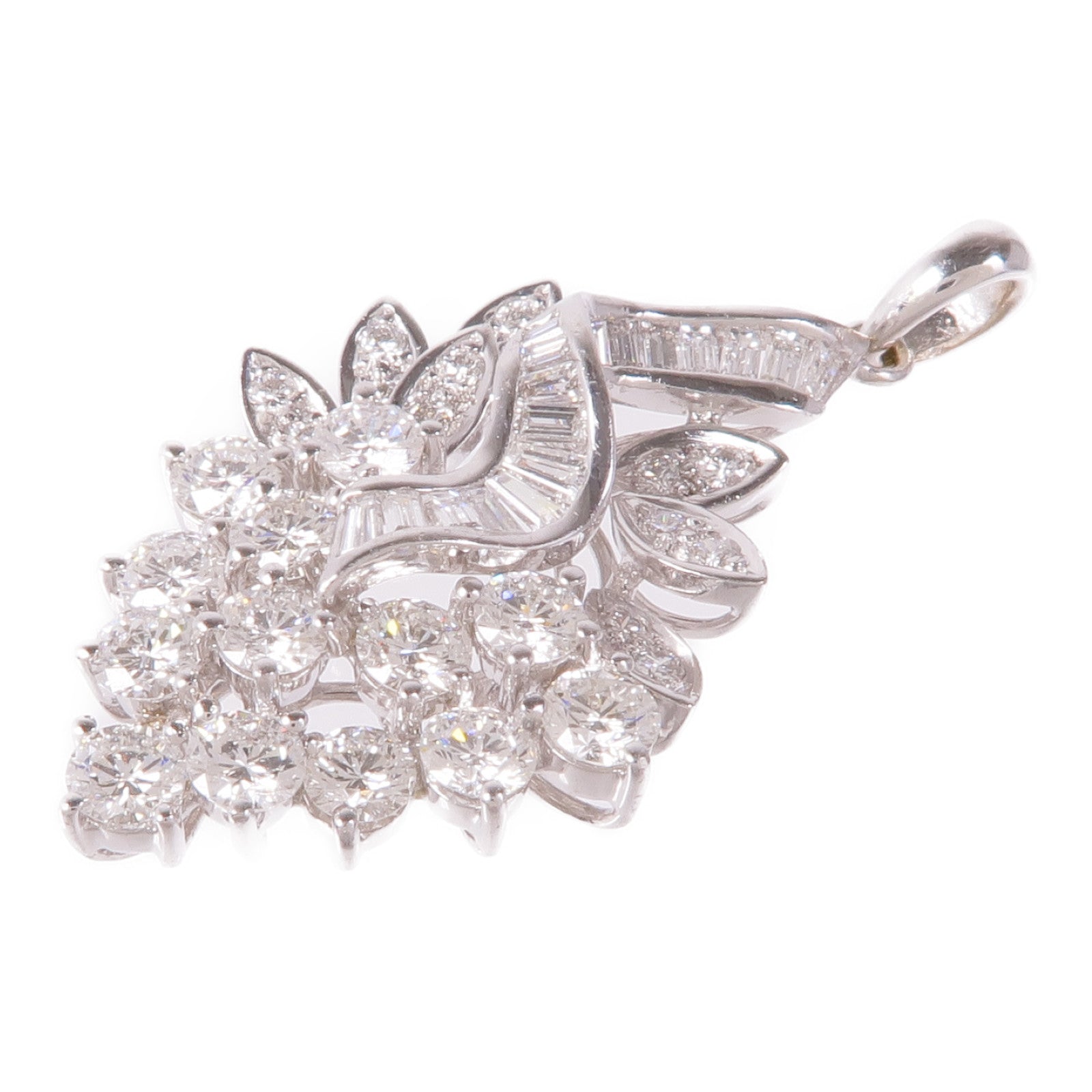 JEWELRY 18K白金Diamond Pendant Top鑽石吊墜