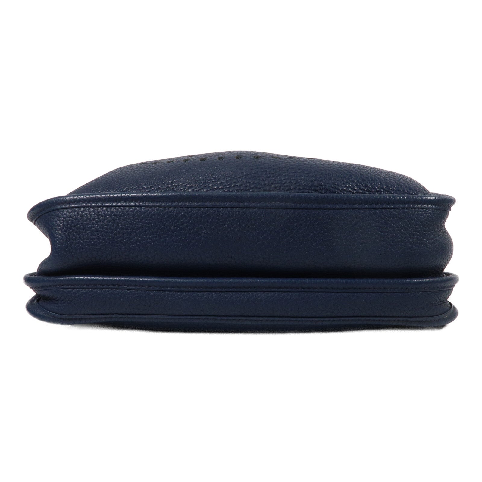 HERMES Clemence皮革Evelyne PM肩背袋Blue Indigo