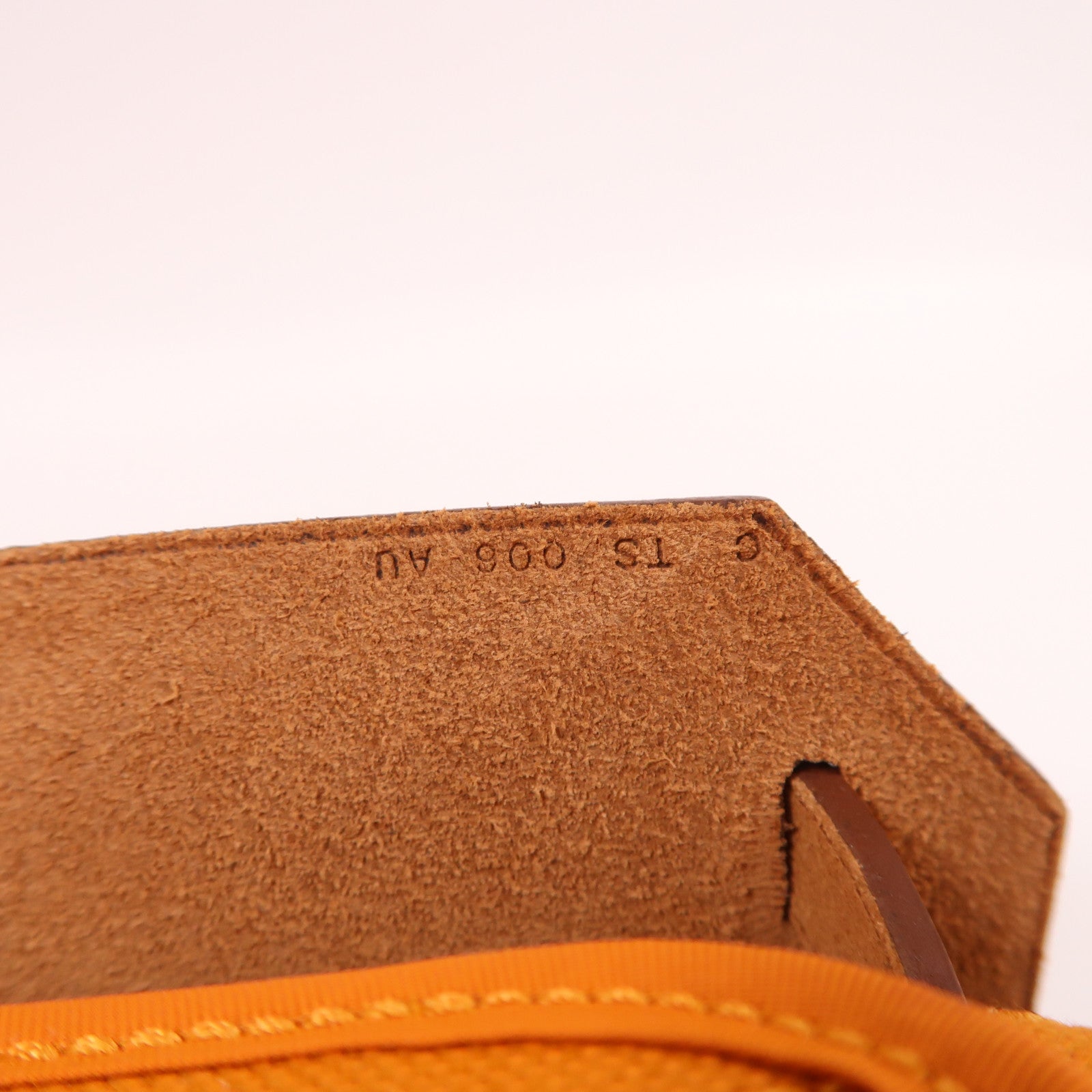 HERMES 帆布Herbag PM銀扣手挽肩背兩用袋杏桃黃色