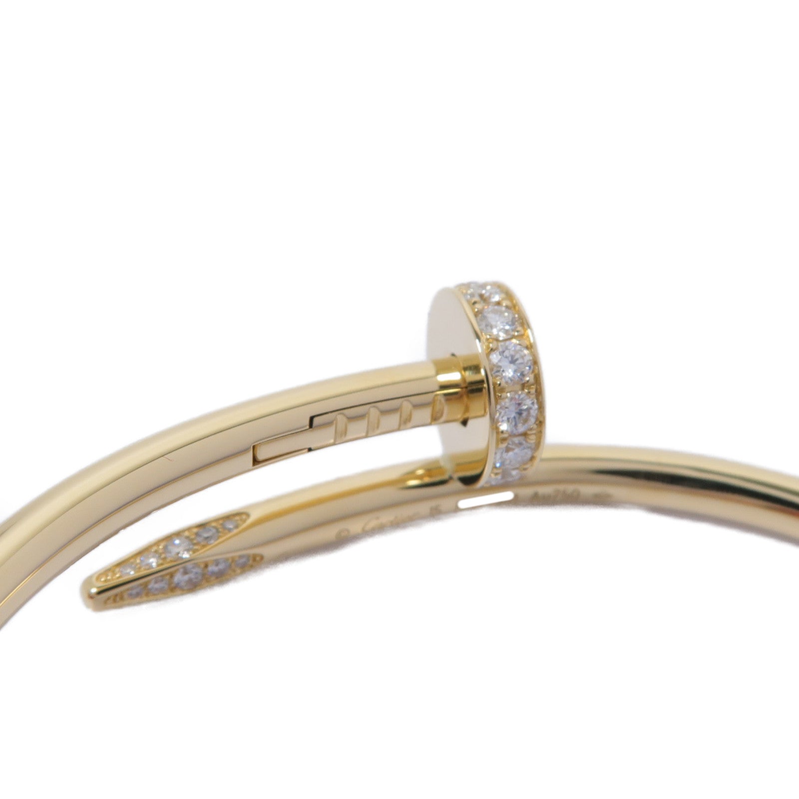 CARTIER 【激減優惠】18K黃金Juste Un Clou Bangle手鐲金色Cartier#15