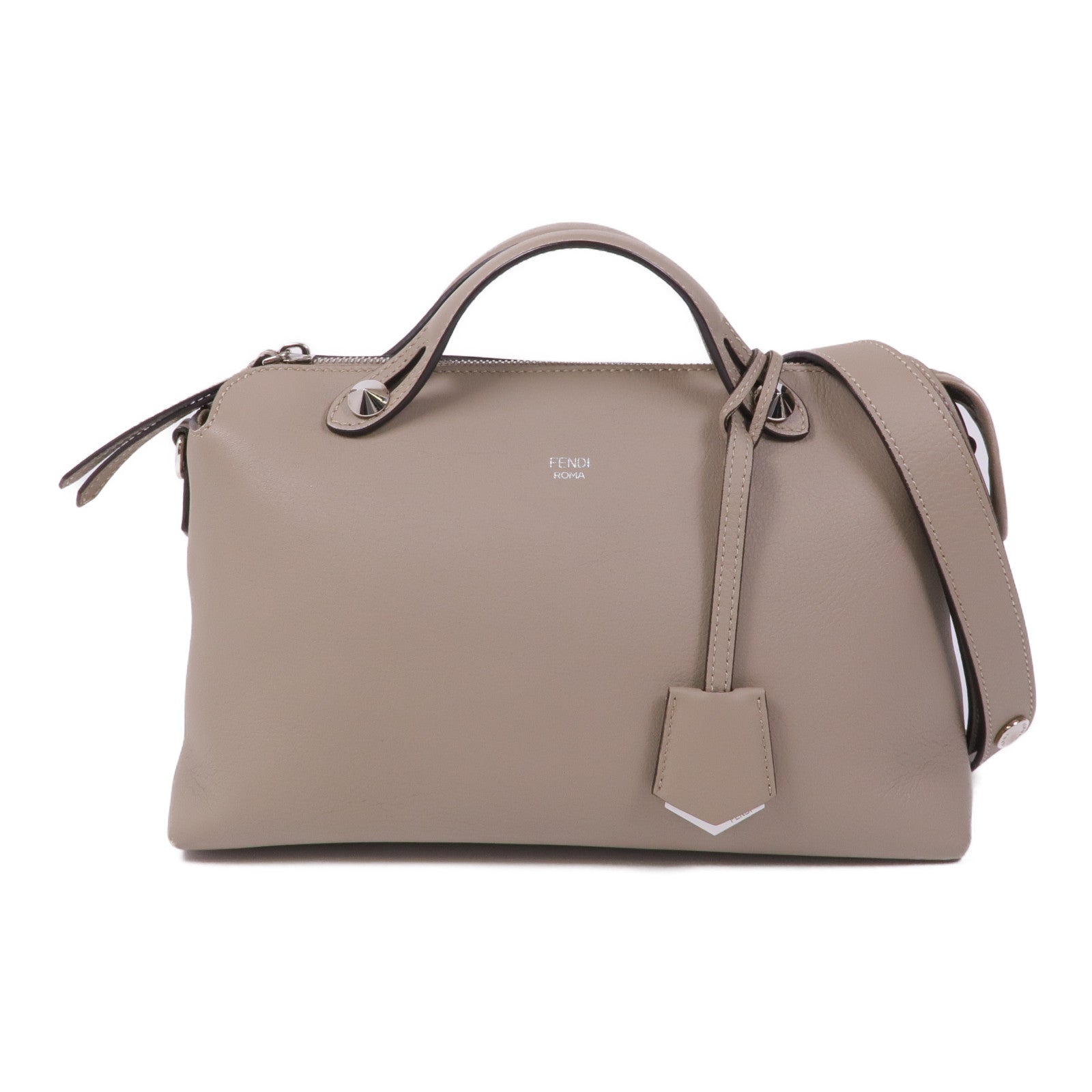 FENDI 牛皮皮革By The Way銀扣手挽肩背兩用袋