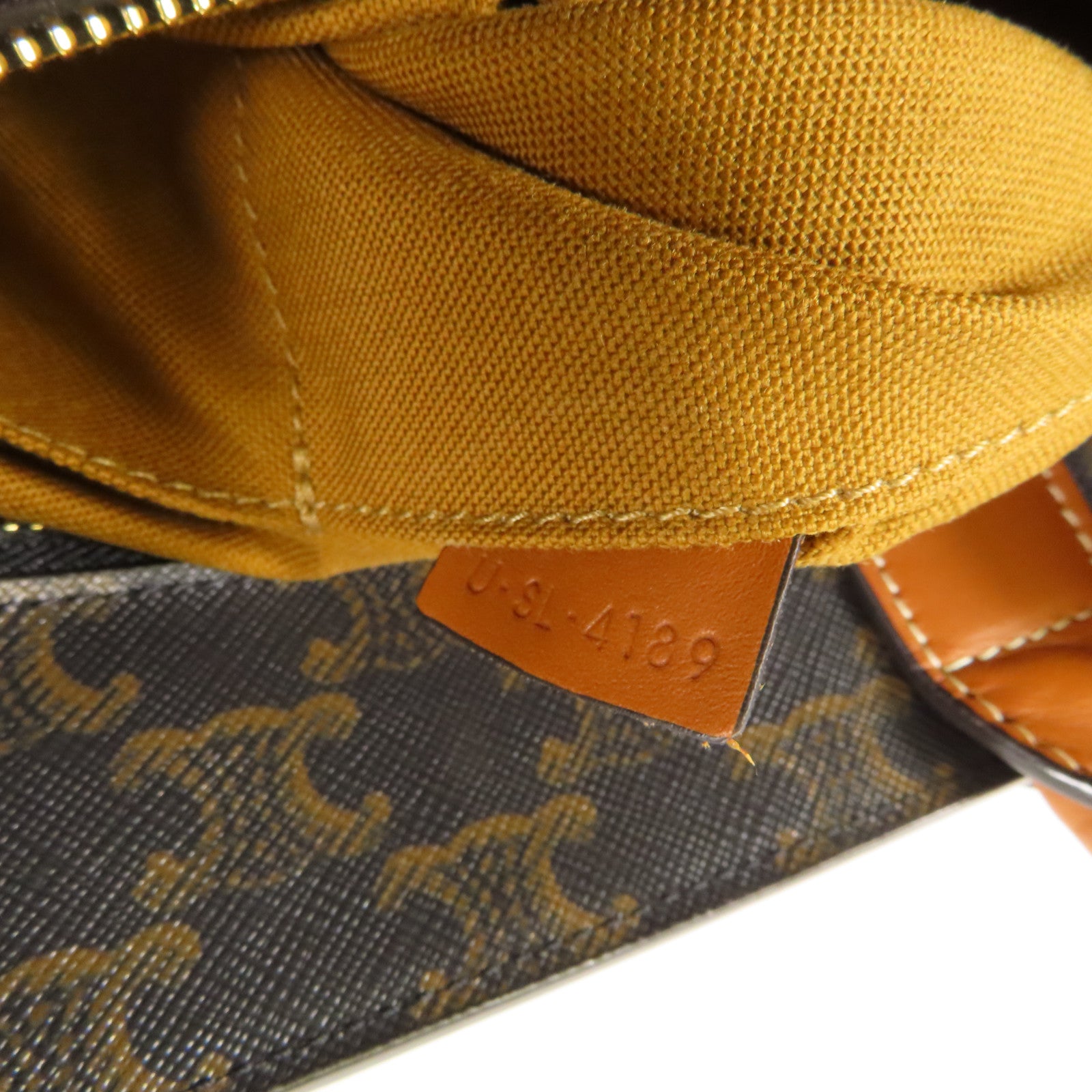 CELINE 塗層帆布Small Cabas Vertical 金扣手挽肩背兩用袋