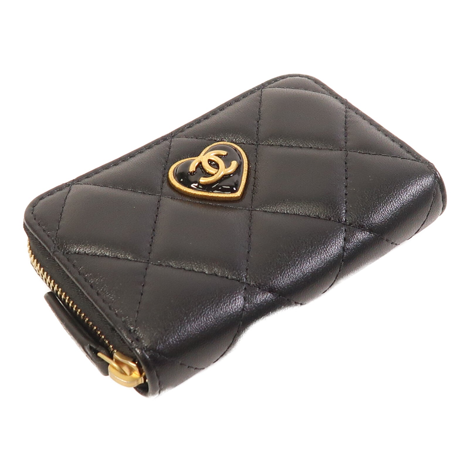 CHANEL 羊皮皮革Card Case金扣卡片套