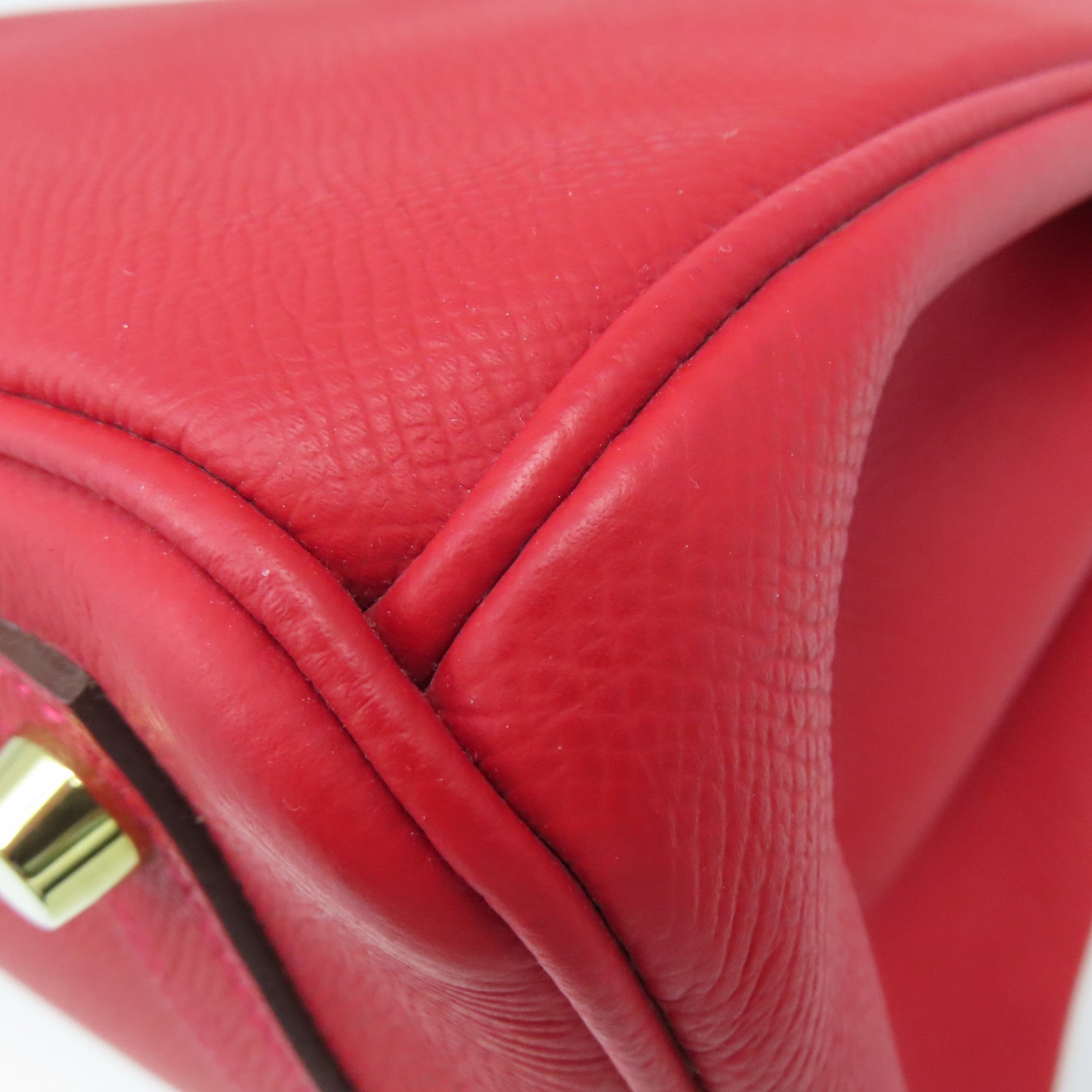 HERMES 【激減優惠】Epsom皮革Birkin 30 Hand Bag金扣手挽袋Rouge Casaque法拉利紅