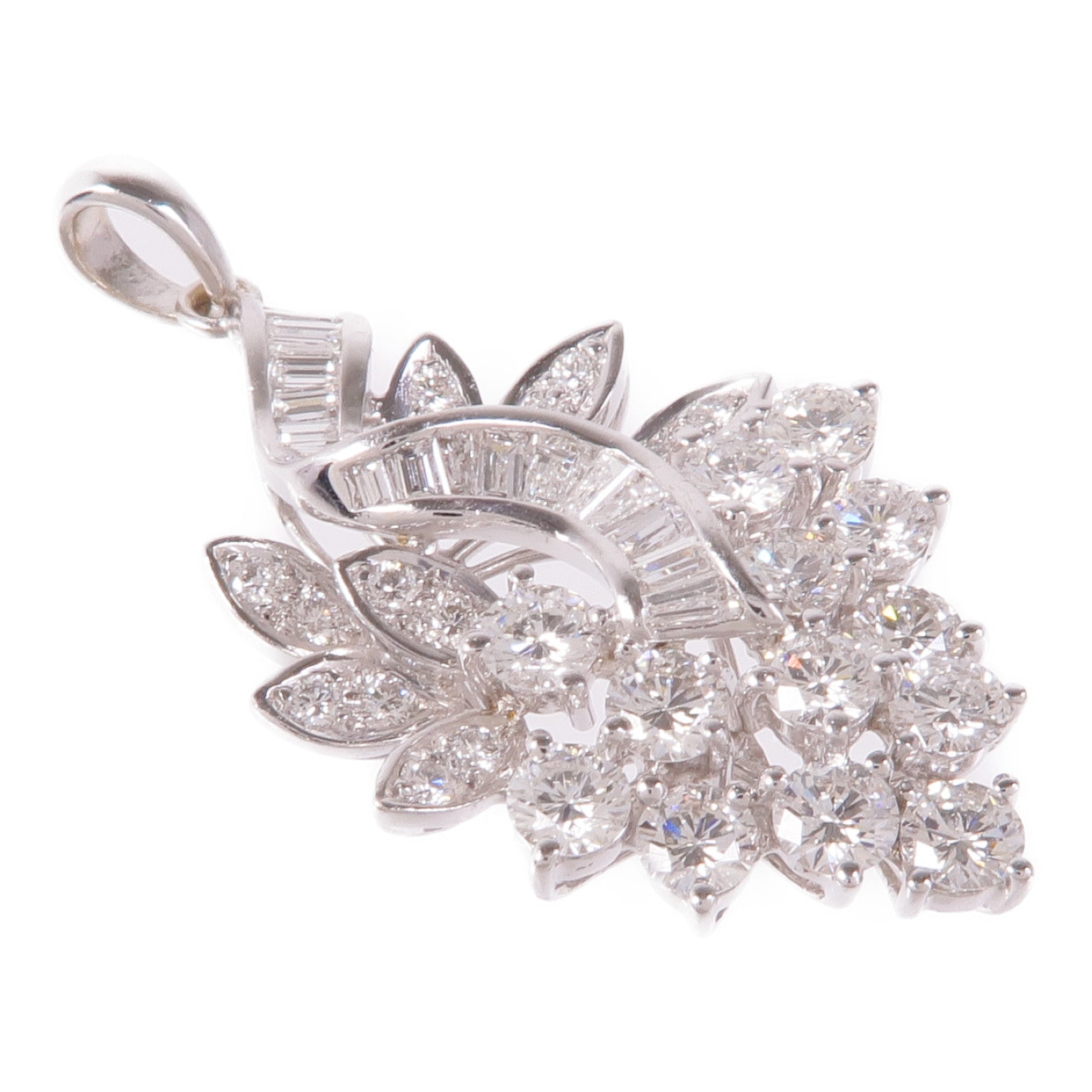 JEWELRY 18K白金Diamond Pendant Top鑽石吊墜