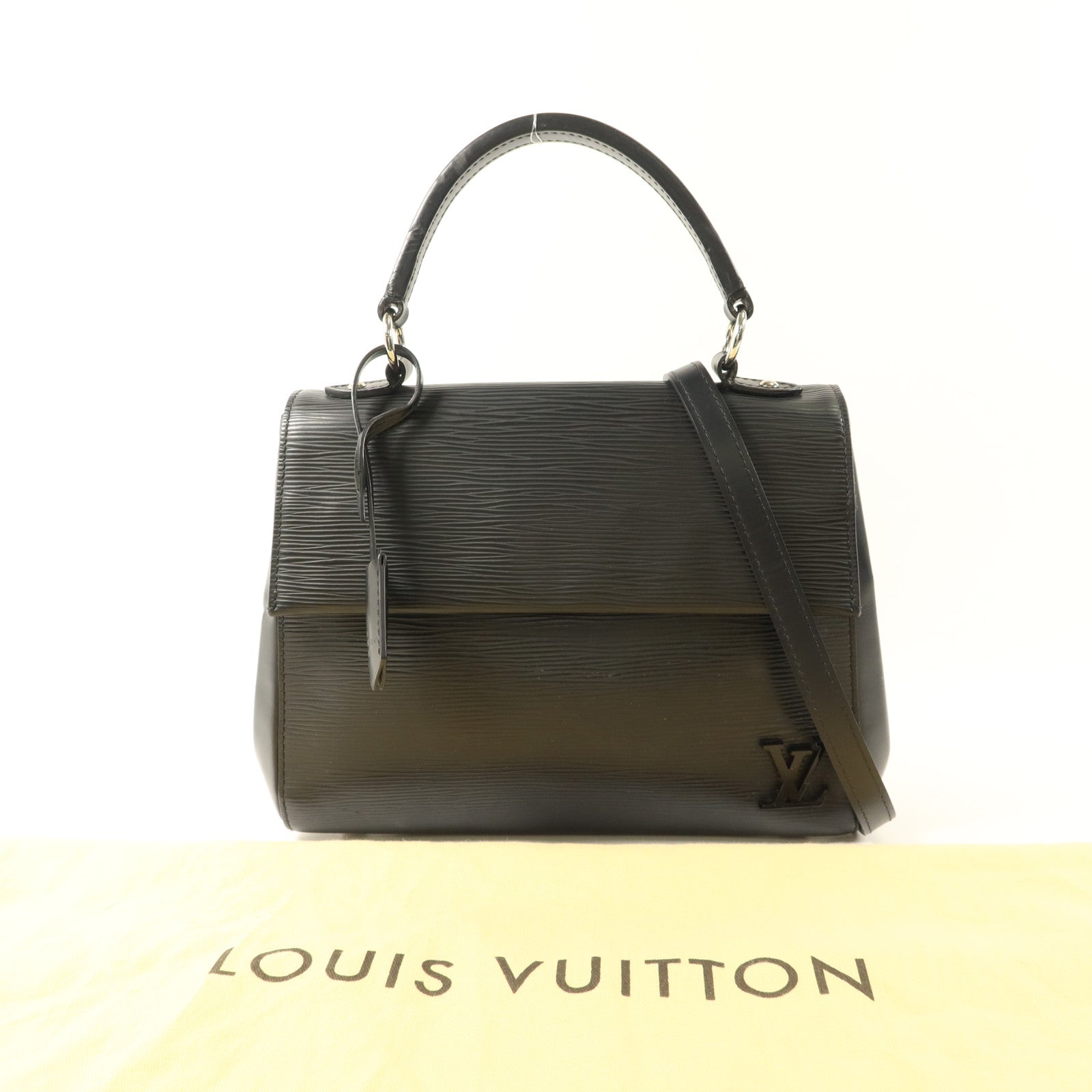 LOUIS VUITTON Epi Cluny BB銀扣手挽肩背兩用袋