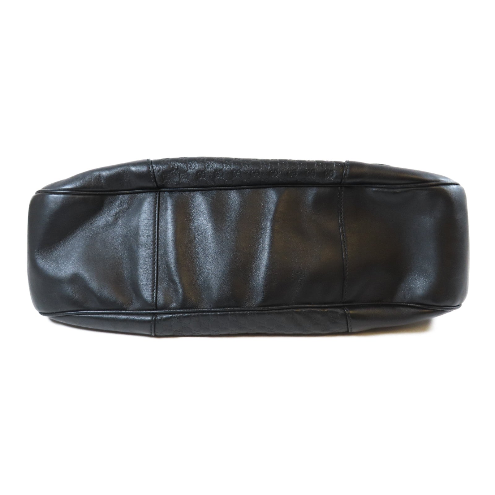 GUCCI 【激減優惠】牛皮皮革Large Bree Hobo金扣肩背袋黑色