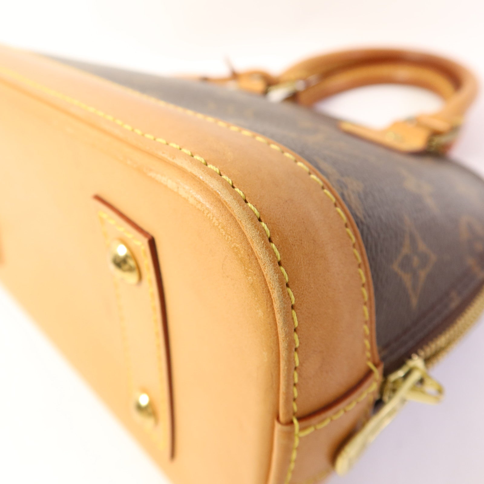 LOUIS VUITTON Monogram Alma BB金扣手挽肩背兩用袋