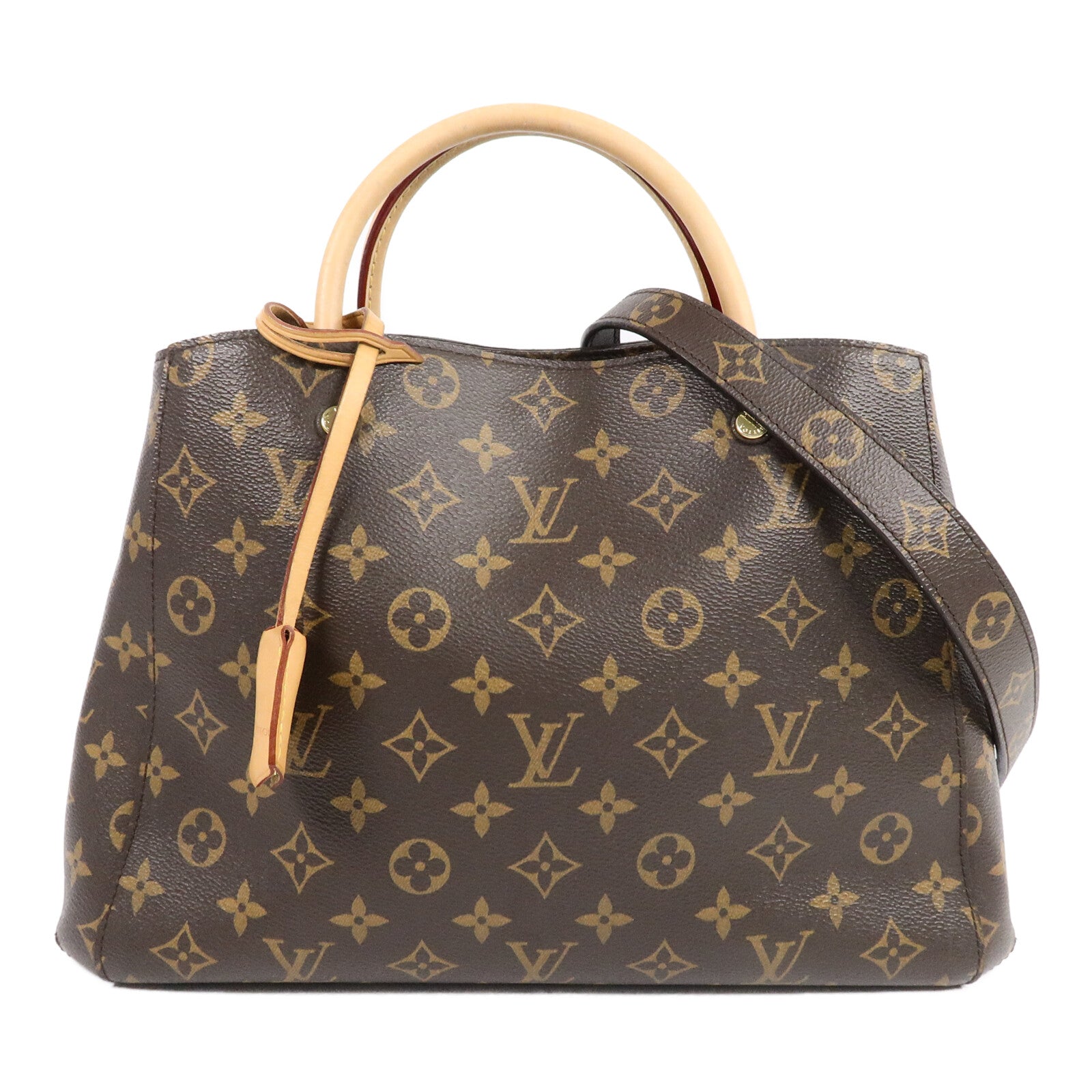 LOUIS VUITTON Monogram Montaigne MM手挽肩背兩用袋