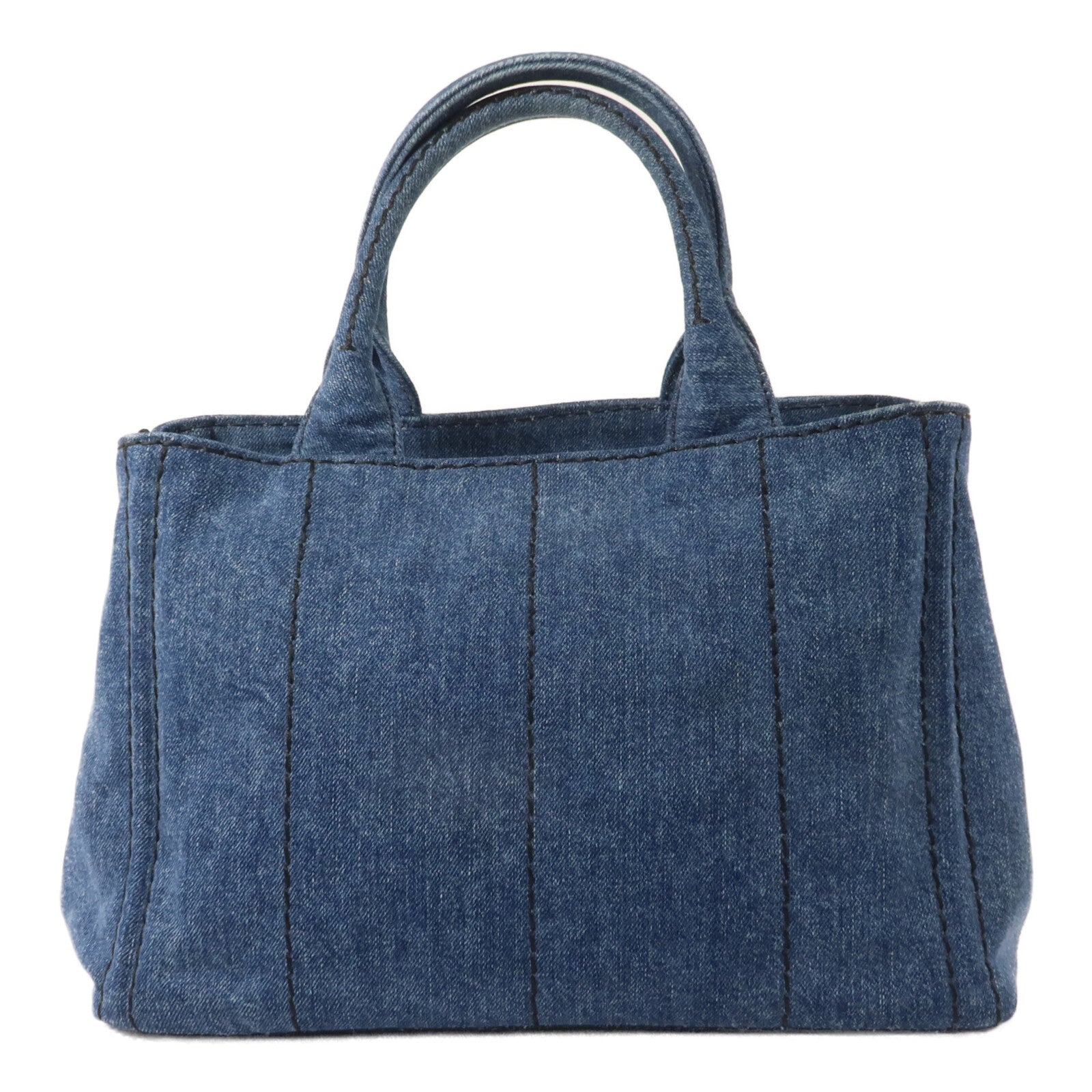 PRADA 牛仔布料2 Way Shoulder手挽肩背兩用袋