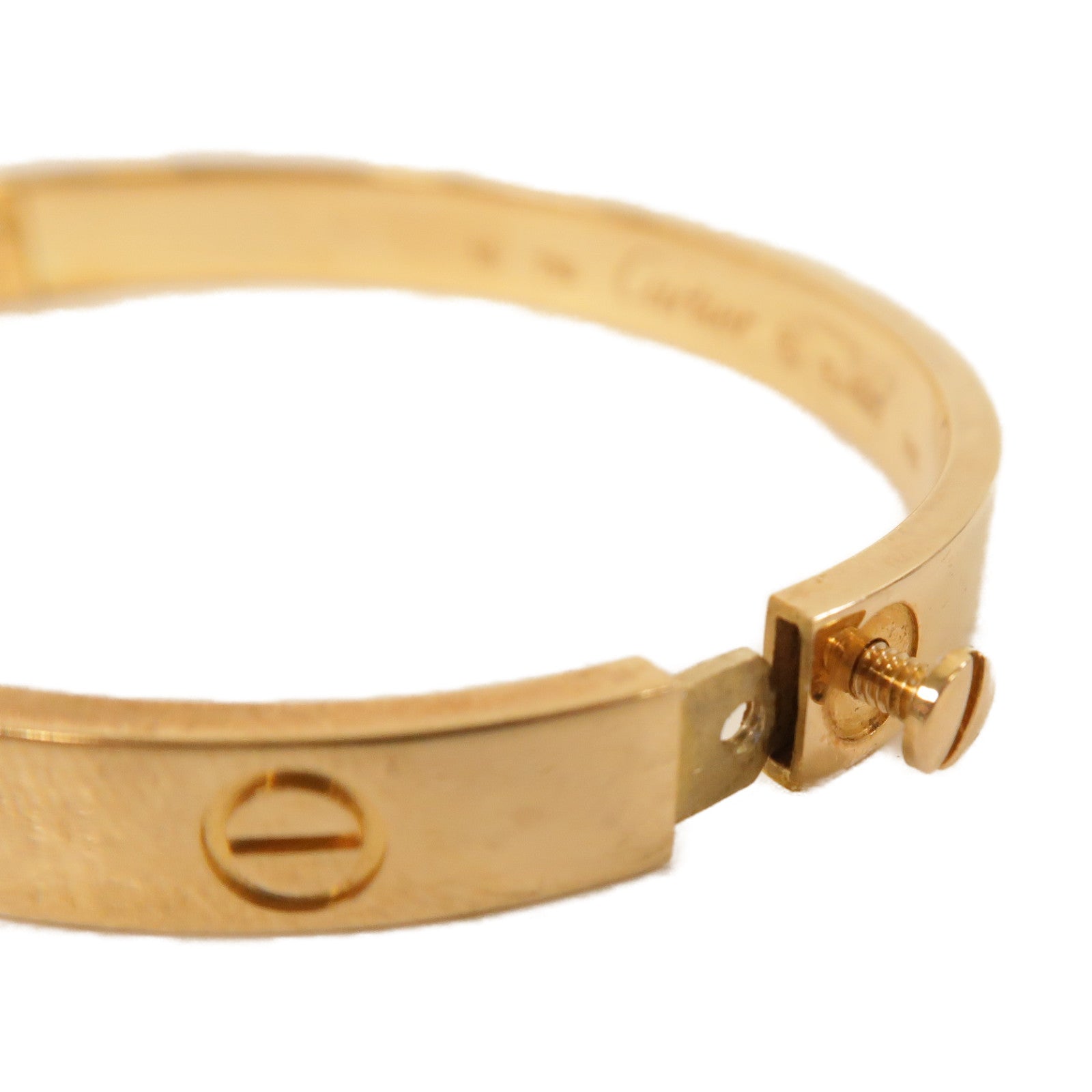 CARTIER 18K玫瑰金Love Bracelet手鐲玫瑰金色