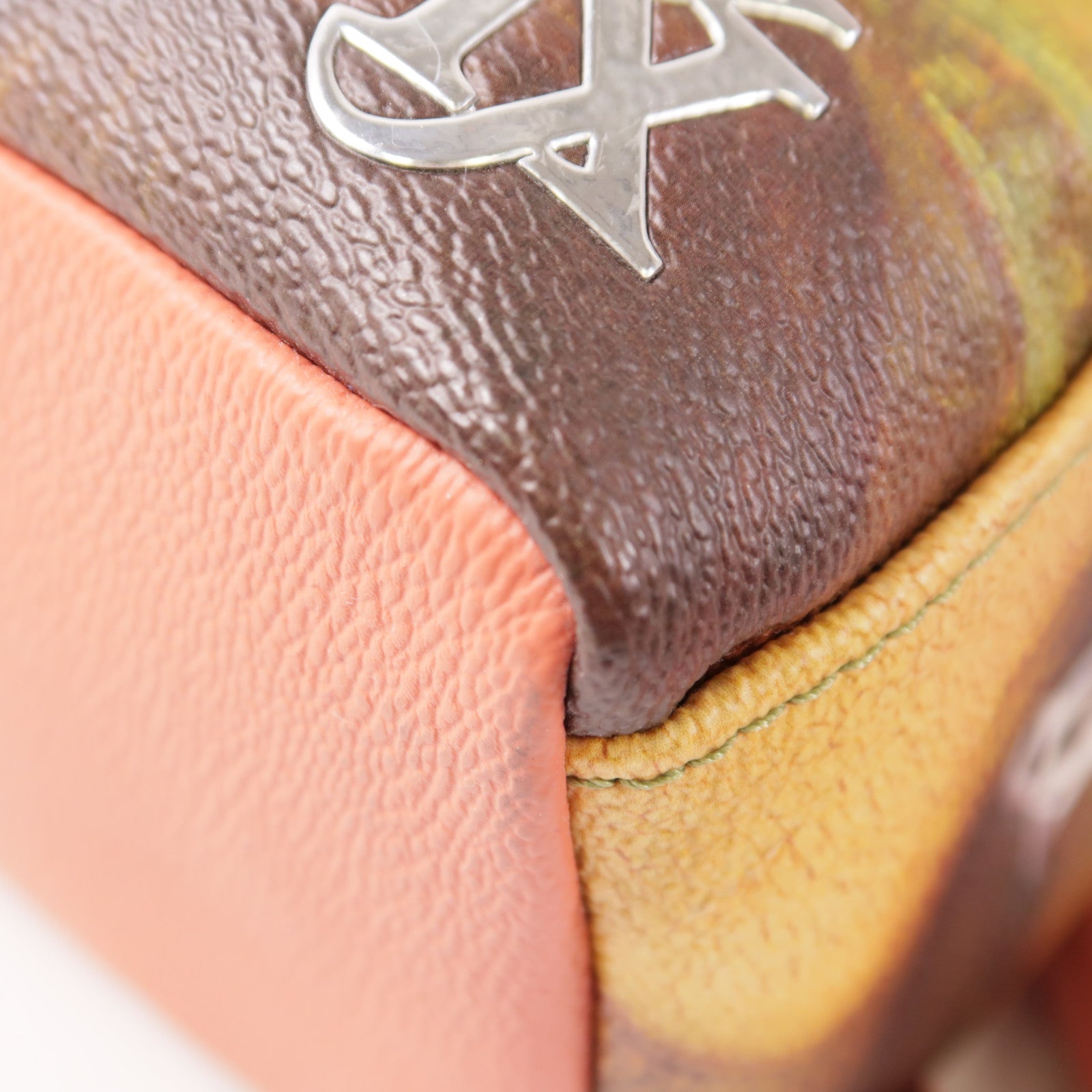 LOUIS VUITTON 塗層帆布Palm Springs金扣背包