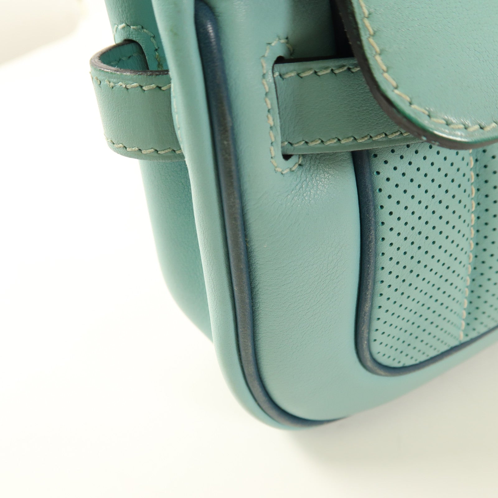 HERMES 【激減優惠】Swift皮革Mini Berline銀扣肩背袋