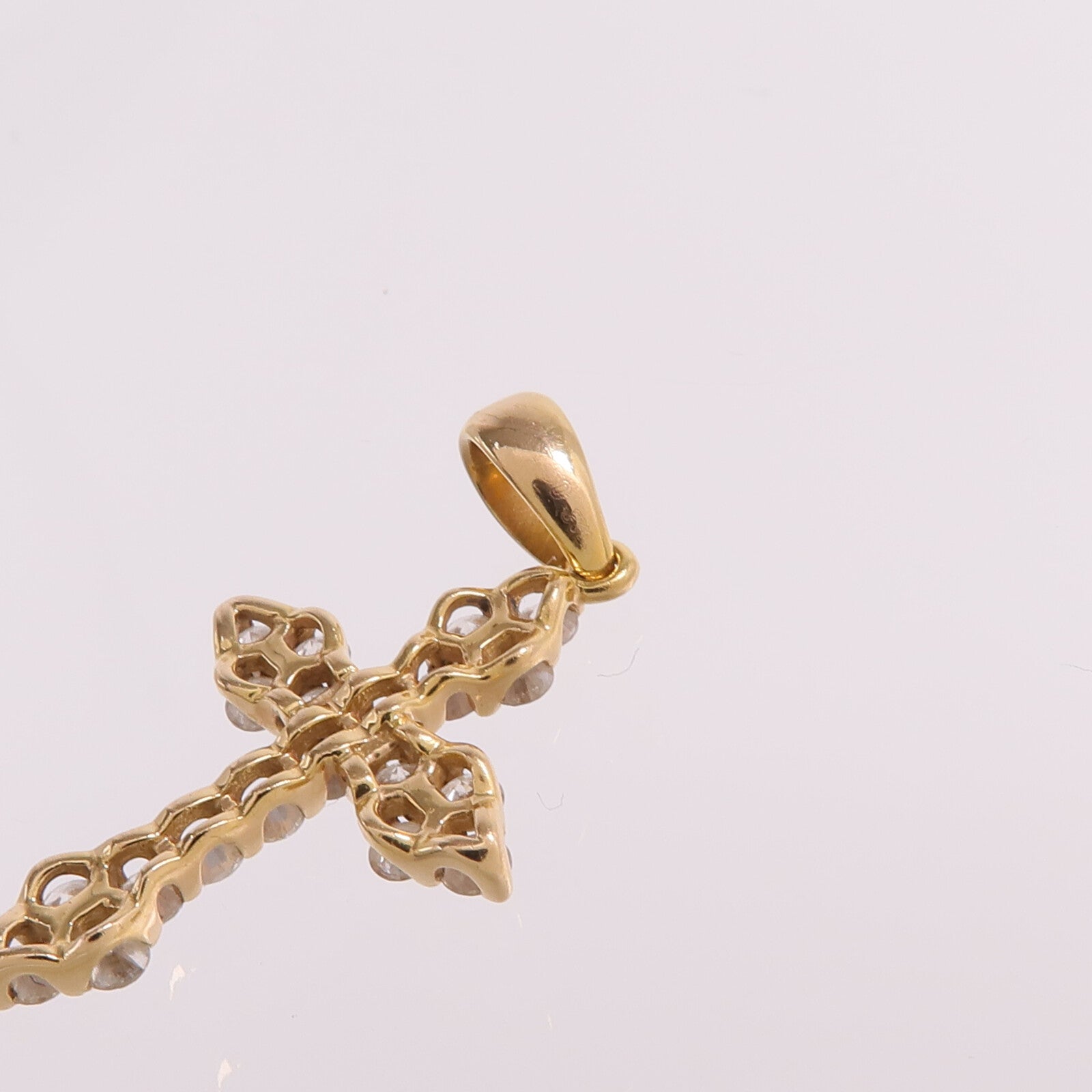 JEWELRY 【激減優惠】18K黃金Diamond Top鑽石吊墜