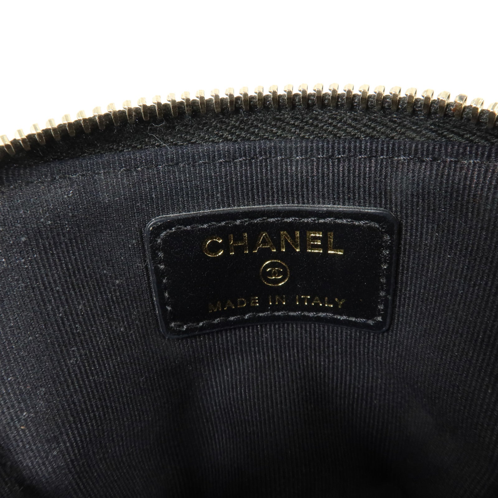 CHANEL 牛皮皮革Zipped Coin Purse金扣零錢包