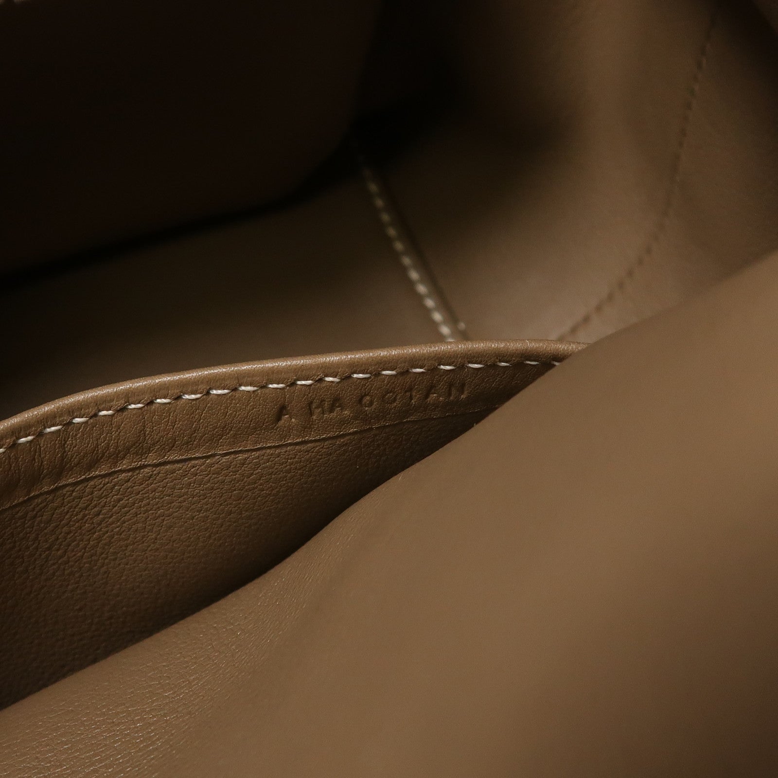 HERMES Swift皮革Tool Box 20銀扣手挽肩背兩用袋Etoupe